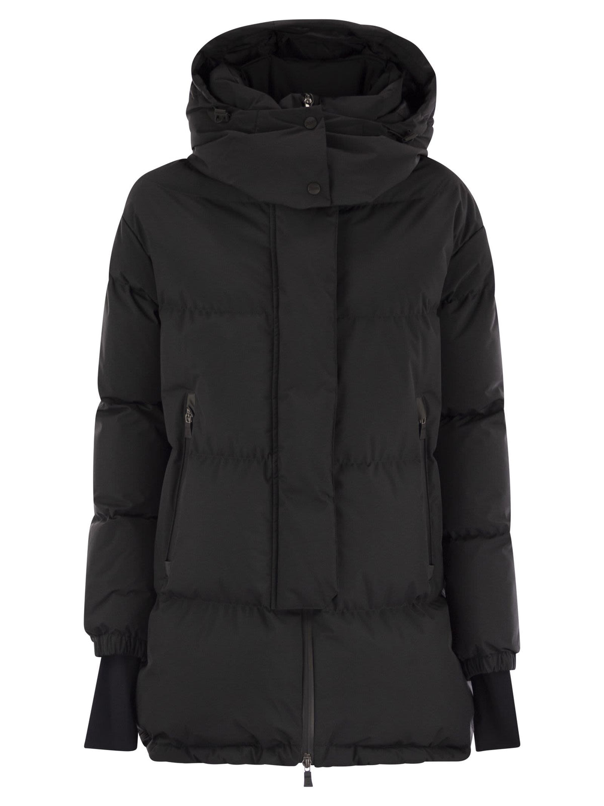 Herno Women Medium 2-Layer Hooded Down Jacket HERNO