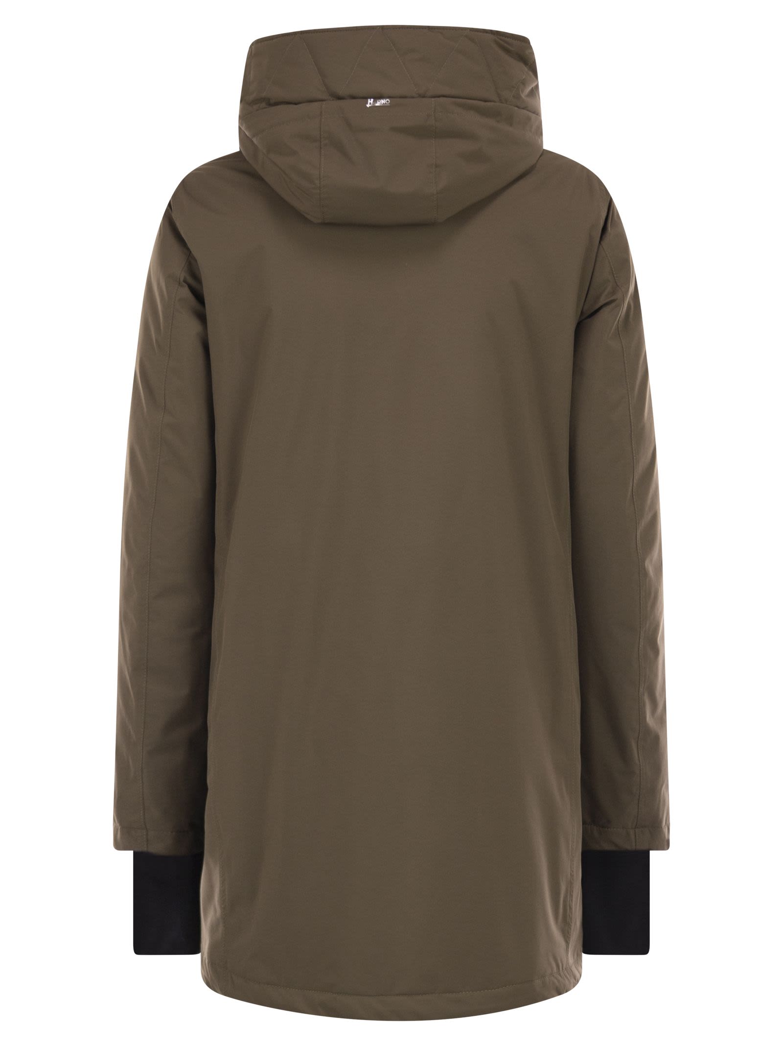 Herno Women A-Shaped Down Jacket With Hood, 2 Layers HERNO