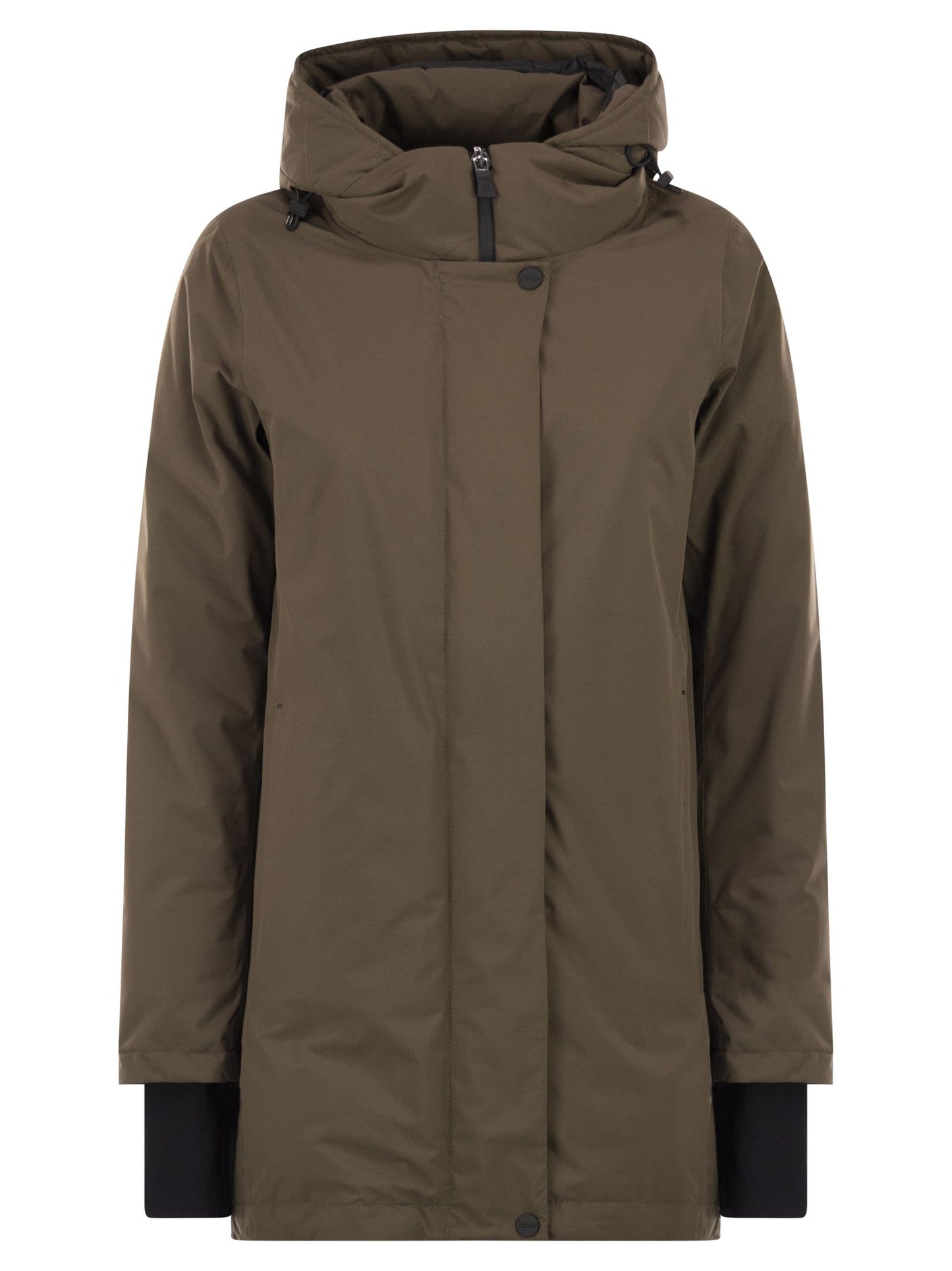 Herno Women A-Shaped Down Jacket With Hood, 2 Layers HERNO