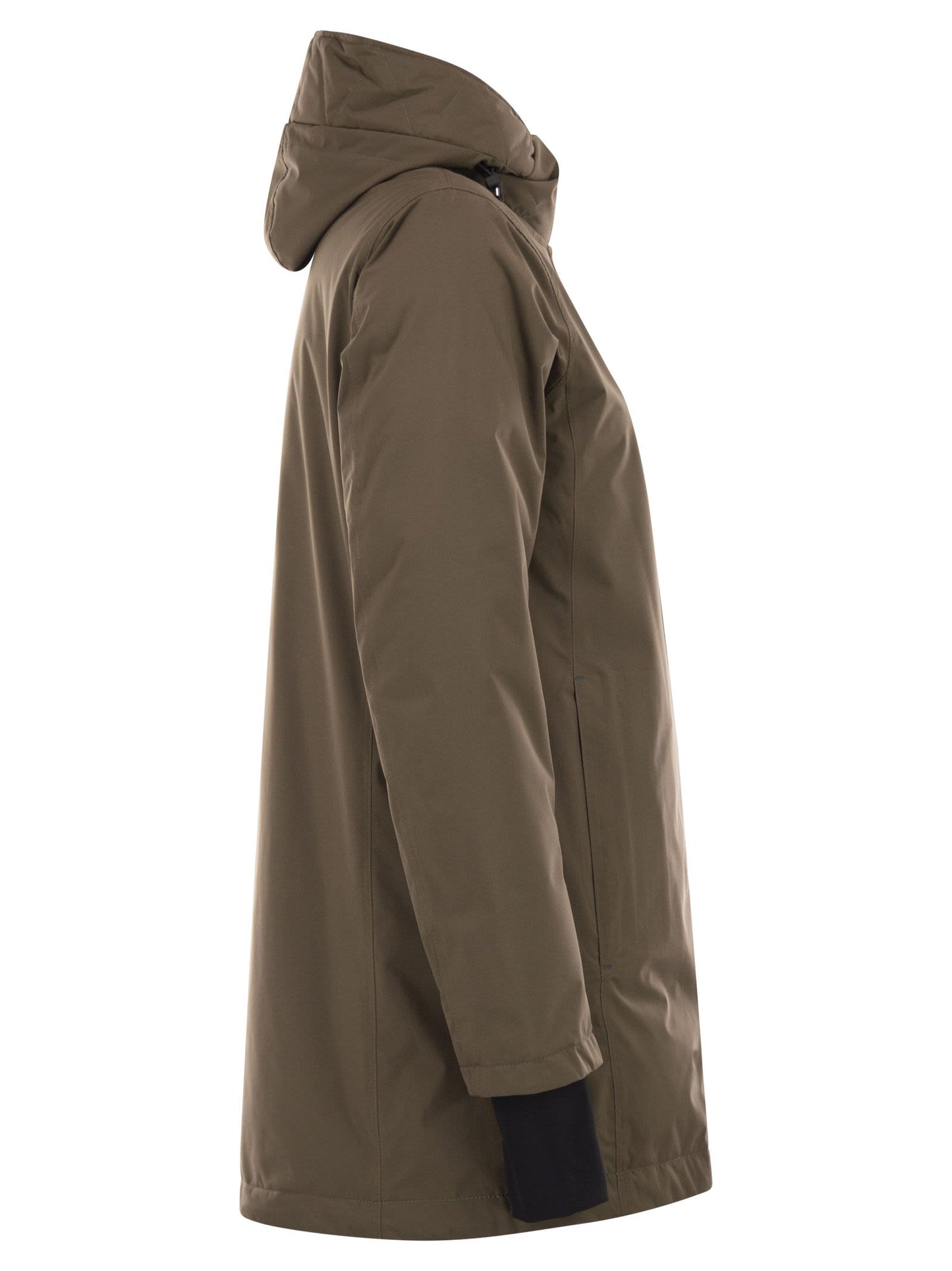Herno Women A-Shaped Down Jacket With Hood, 2 Layers HERNO