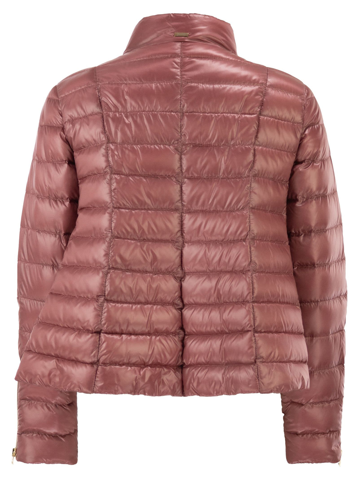Herno Women Ultra-Light Satin Down Jacket With Flared Back HERNO