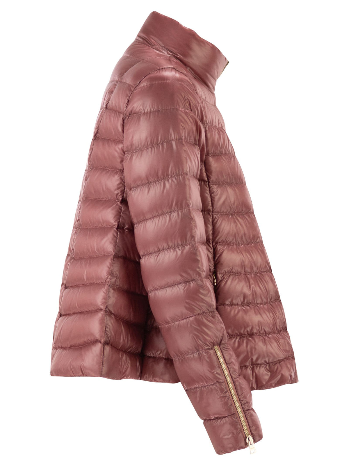 Herno Women Ultra-Light Satin Down Jacket With Flared Back HERNO