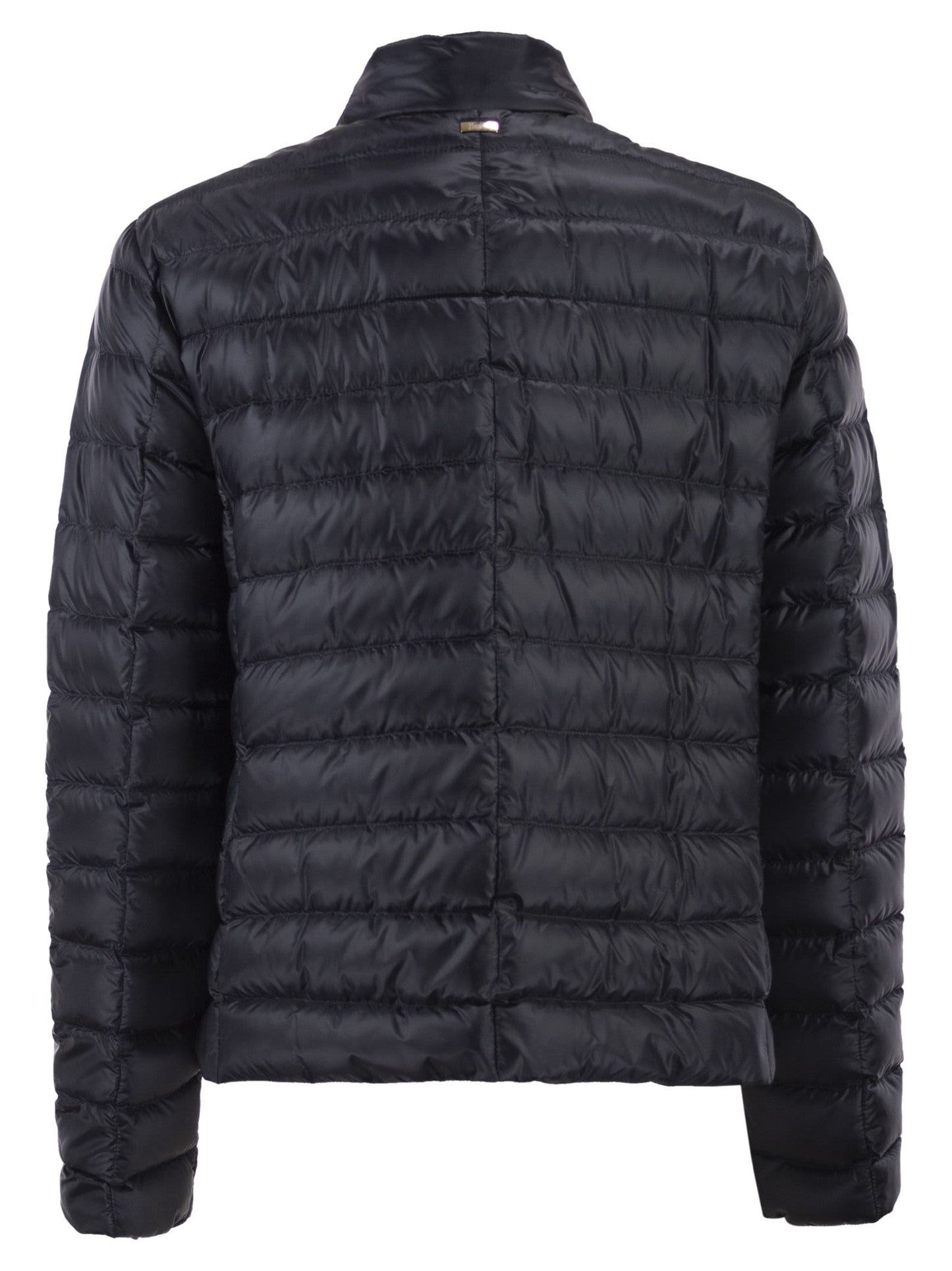 Herno Women Ultra-Light Nylon Down Jacket With Funnel Neck And Adjustable Ribbons HERNO