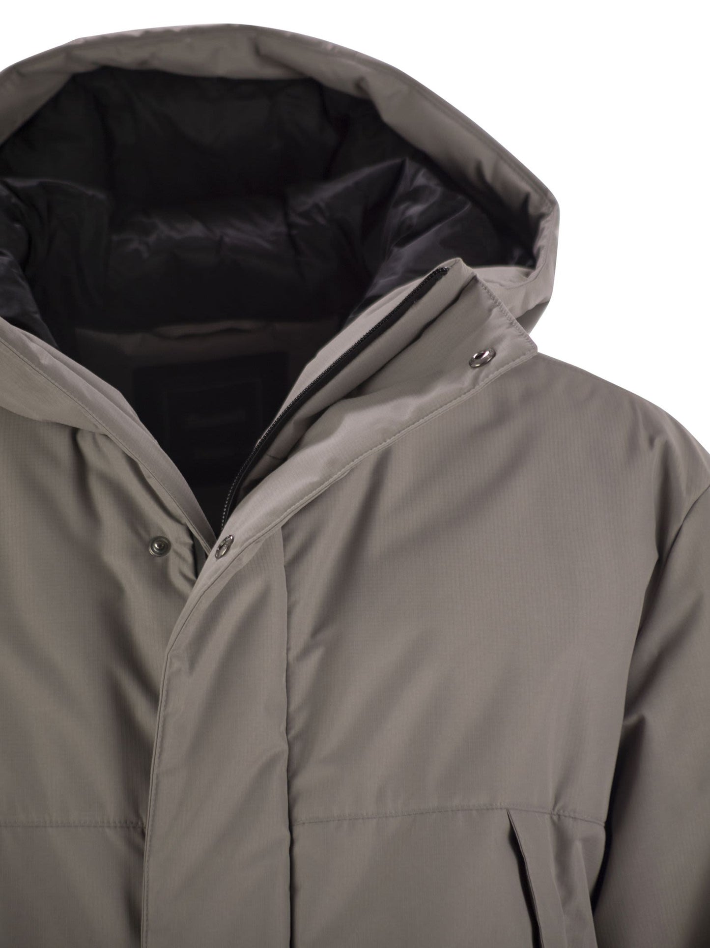 Herno Men Laminar 2 Layers Down Jacket With Hood