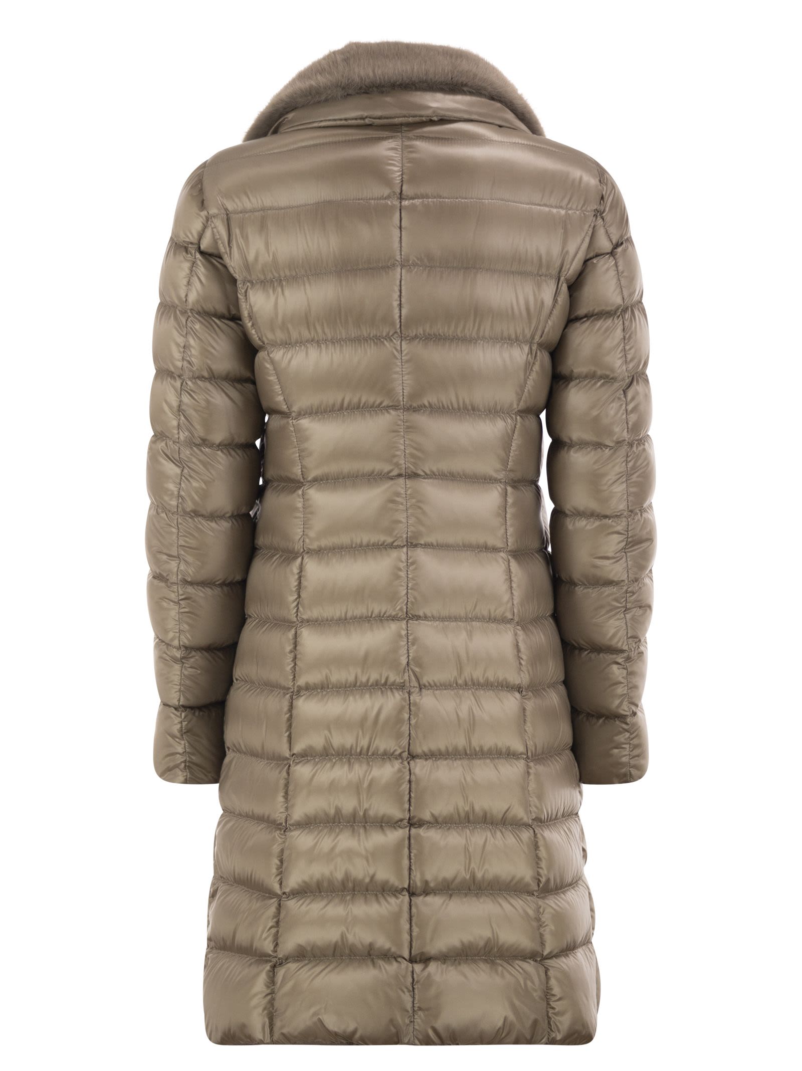 Herno Women Elisa - Long Down Jacket In Ultralight Nylon HERNO