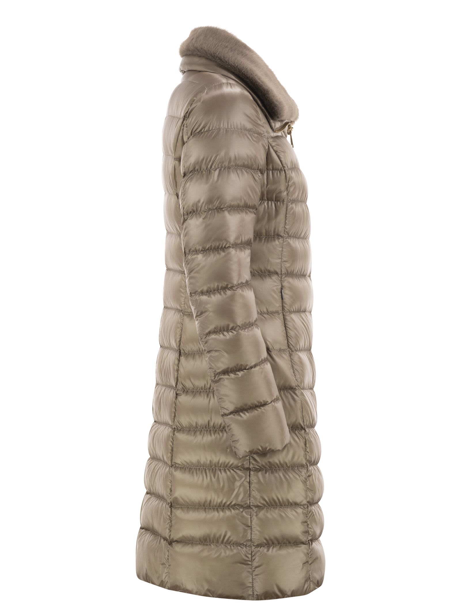 Herno Women Elisa - Long Down Jacket In Ultralight Nylon HERNO