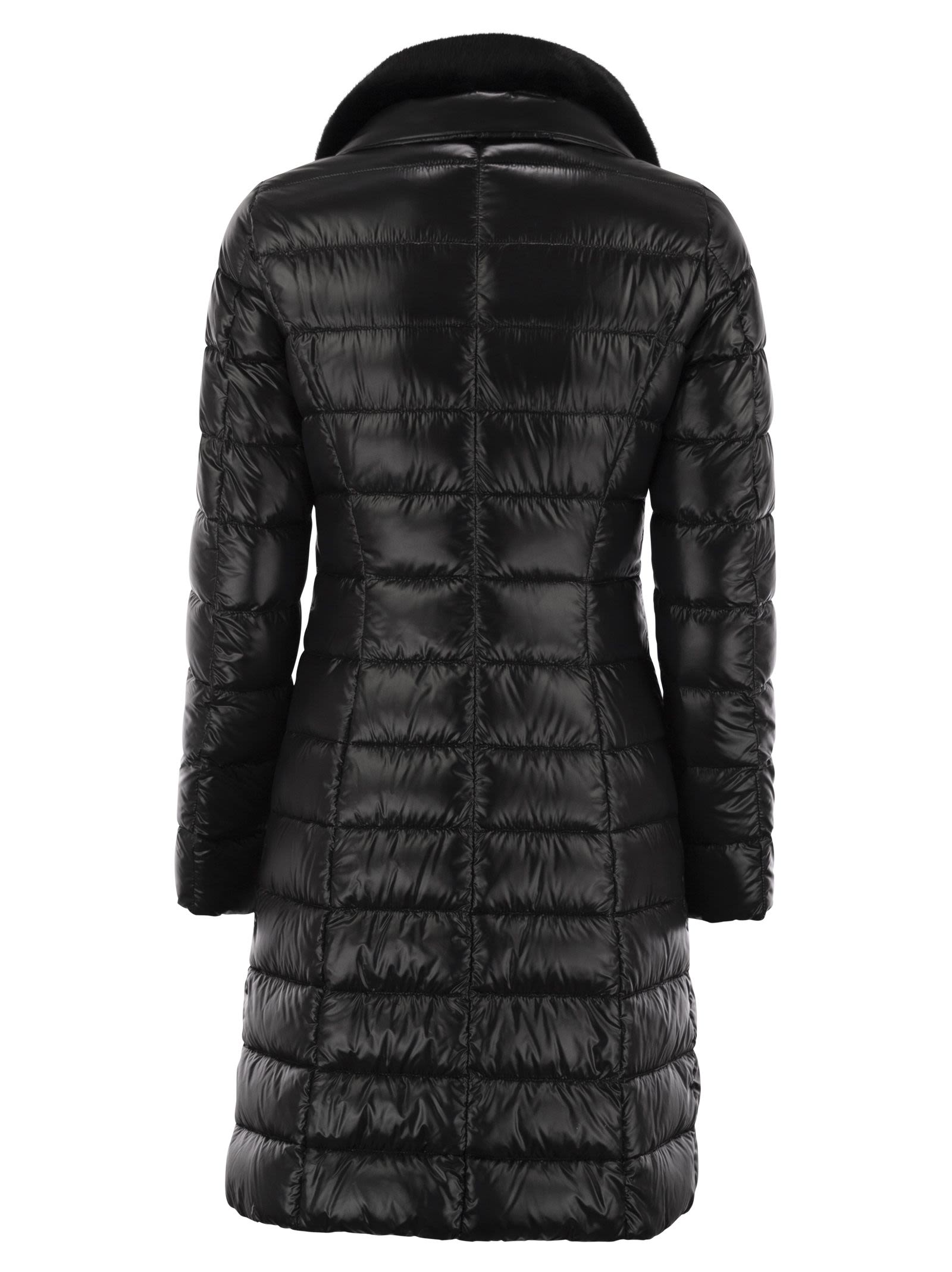 Herno Women Elisa - Long Down Jacket In Ultralight Nylon HERNO