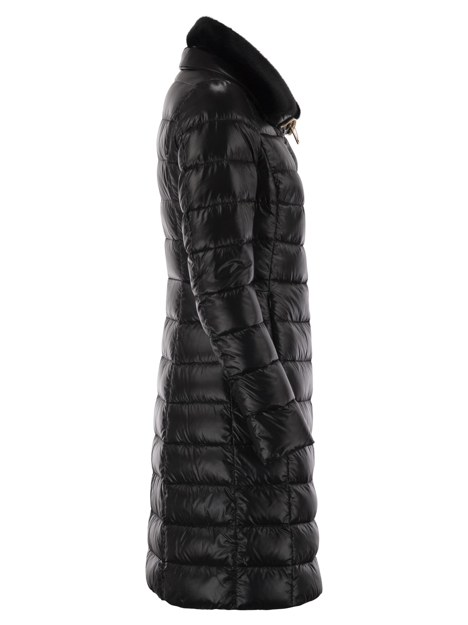 Herno Women Elisa - Long Down Jacket In Ultralight Nylon HERNO