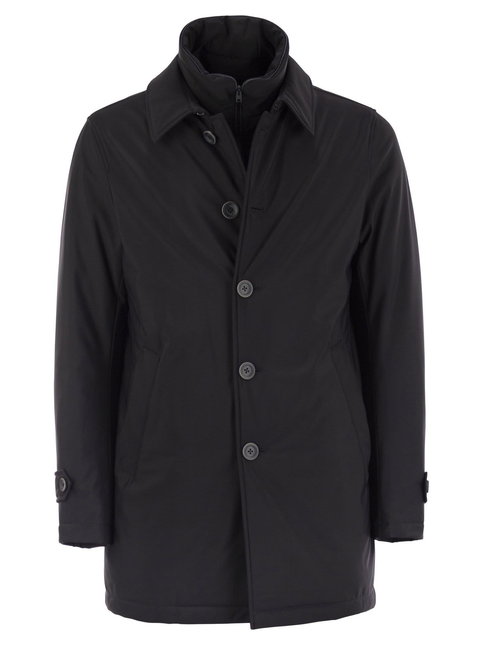 Herno Men Long Down Jacket With Buttons HERNO