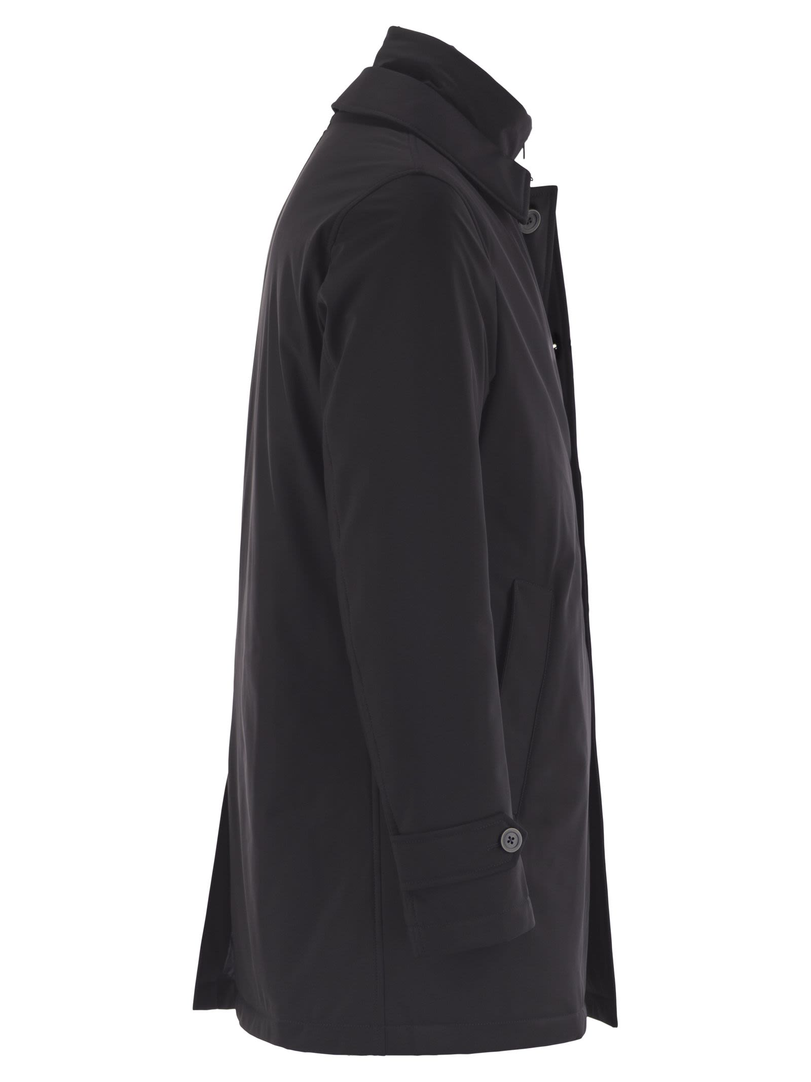 Herno Men Long Down Jacket With Buttons HERNO