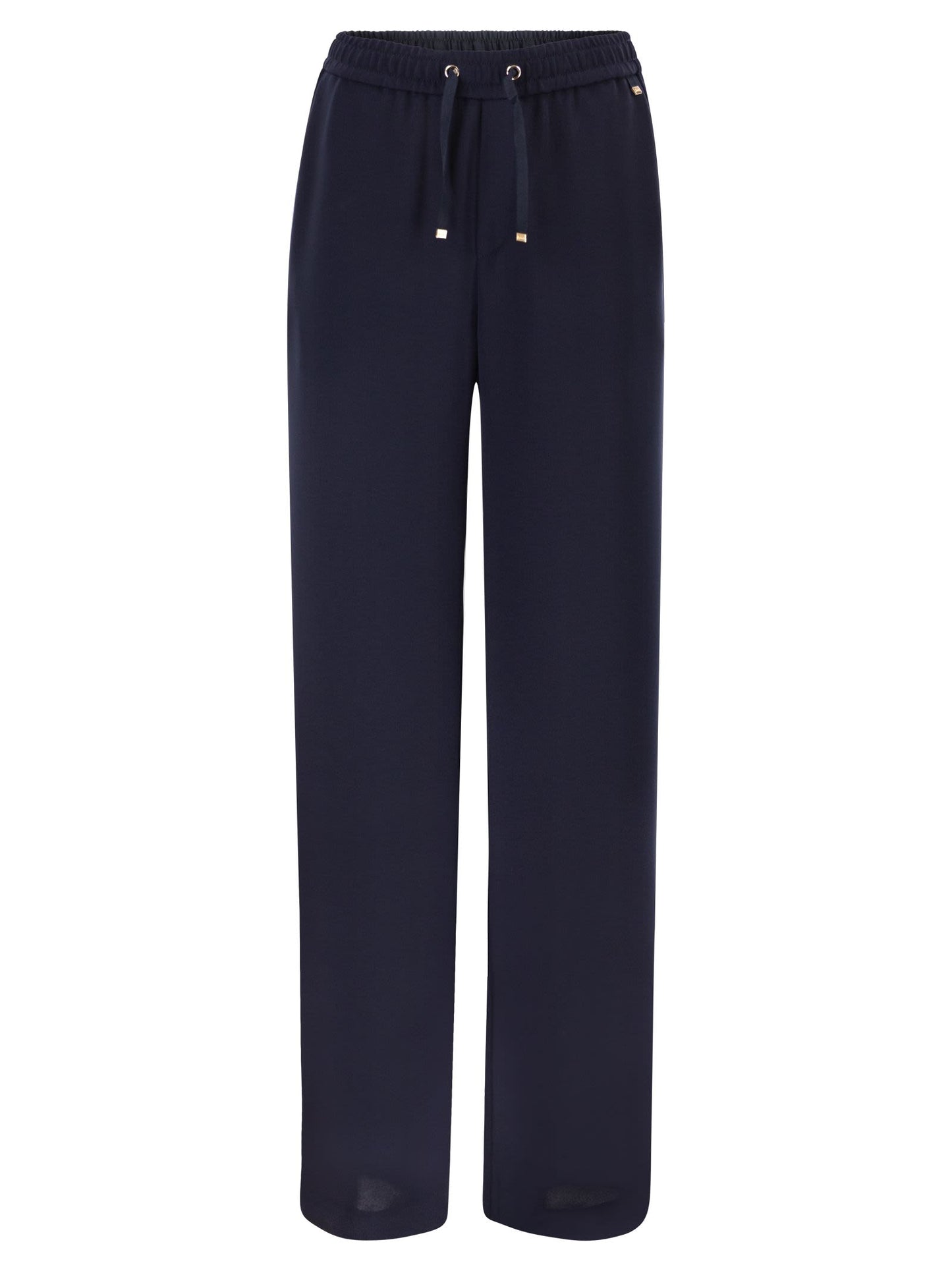 Herno Women Flowing Wide-Leg Trousers With Drawstring HERNO