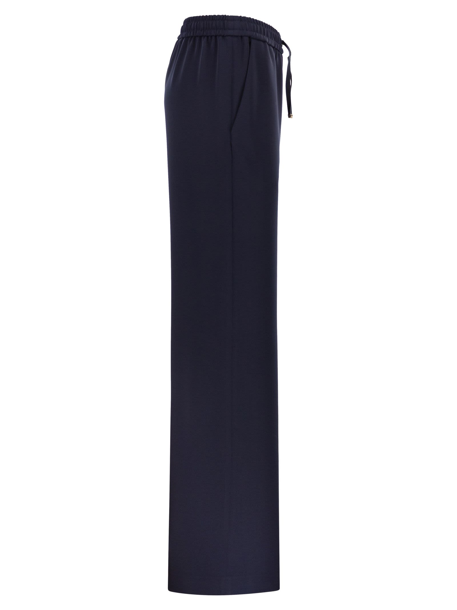 Herno Women Flowing Wide-Leg Trousers With Drawstring HERNO
