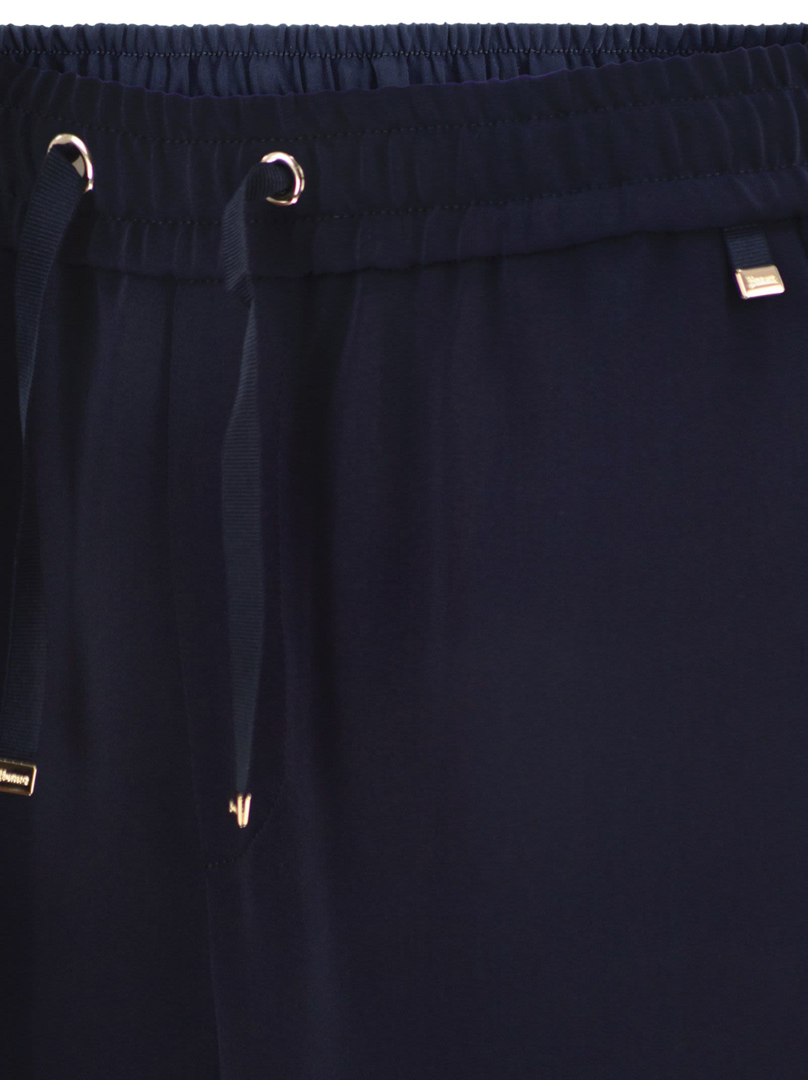 Herno Women Flowing Wide-Leg Trousers With Drawstring HERNO