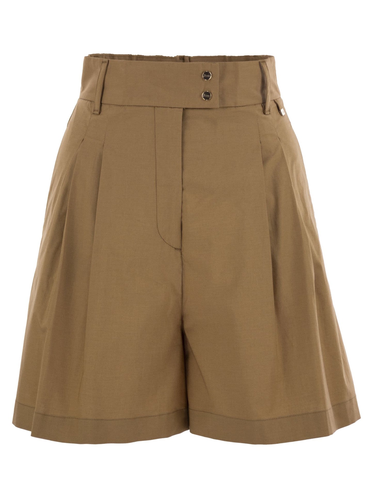 Herno Women Stretch Cotton Bermuda Shorts HERNO