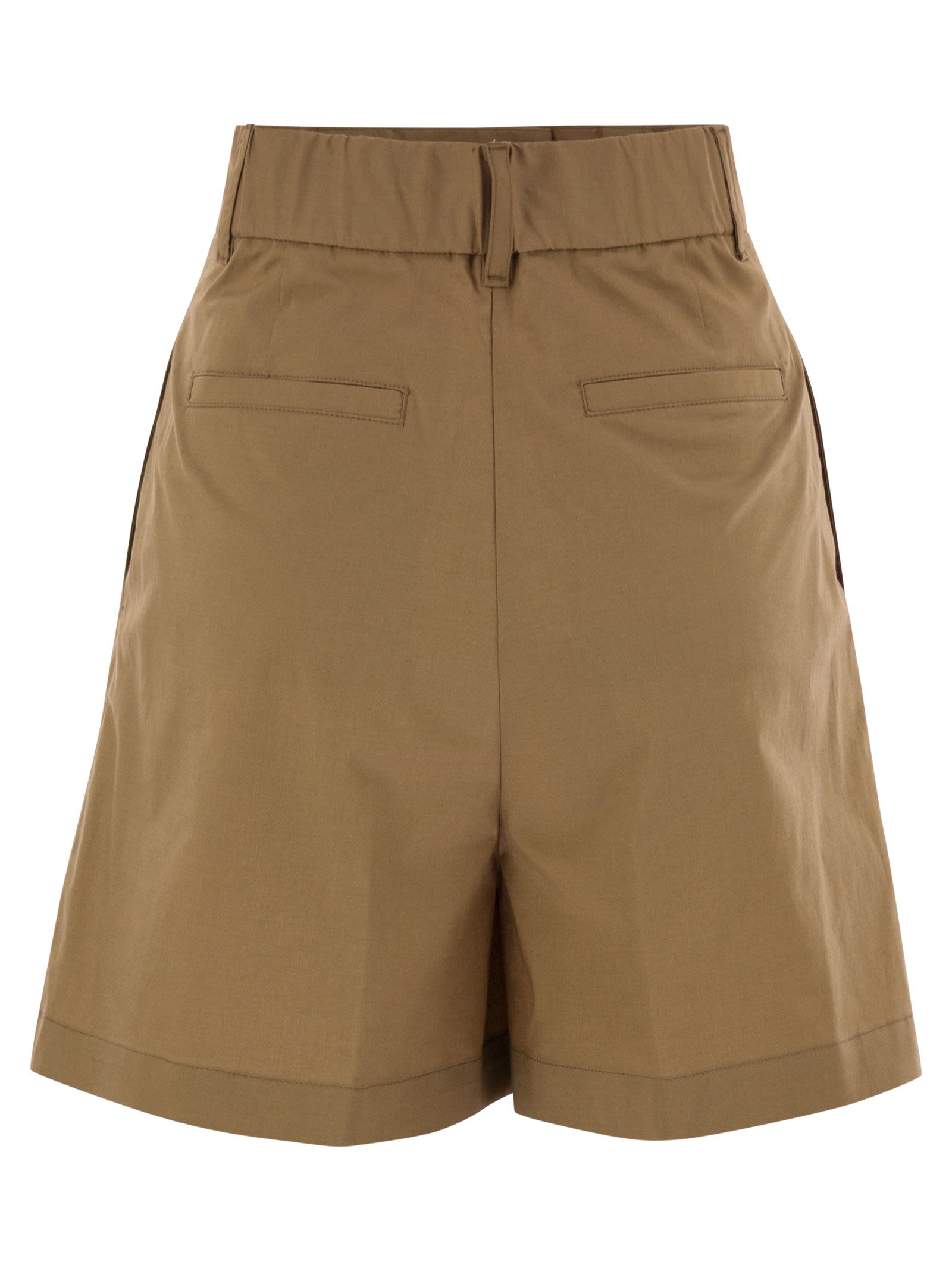 Herno Women Stretch Cotton Bermuda Shorts HERNO