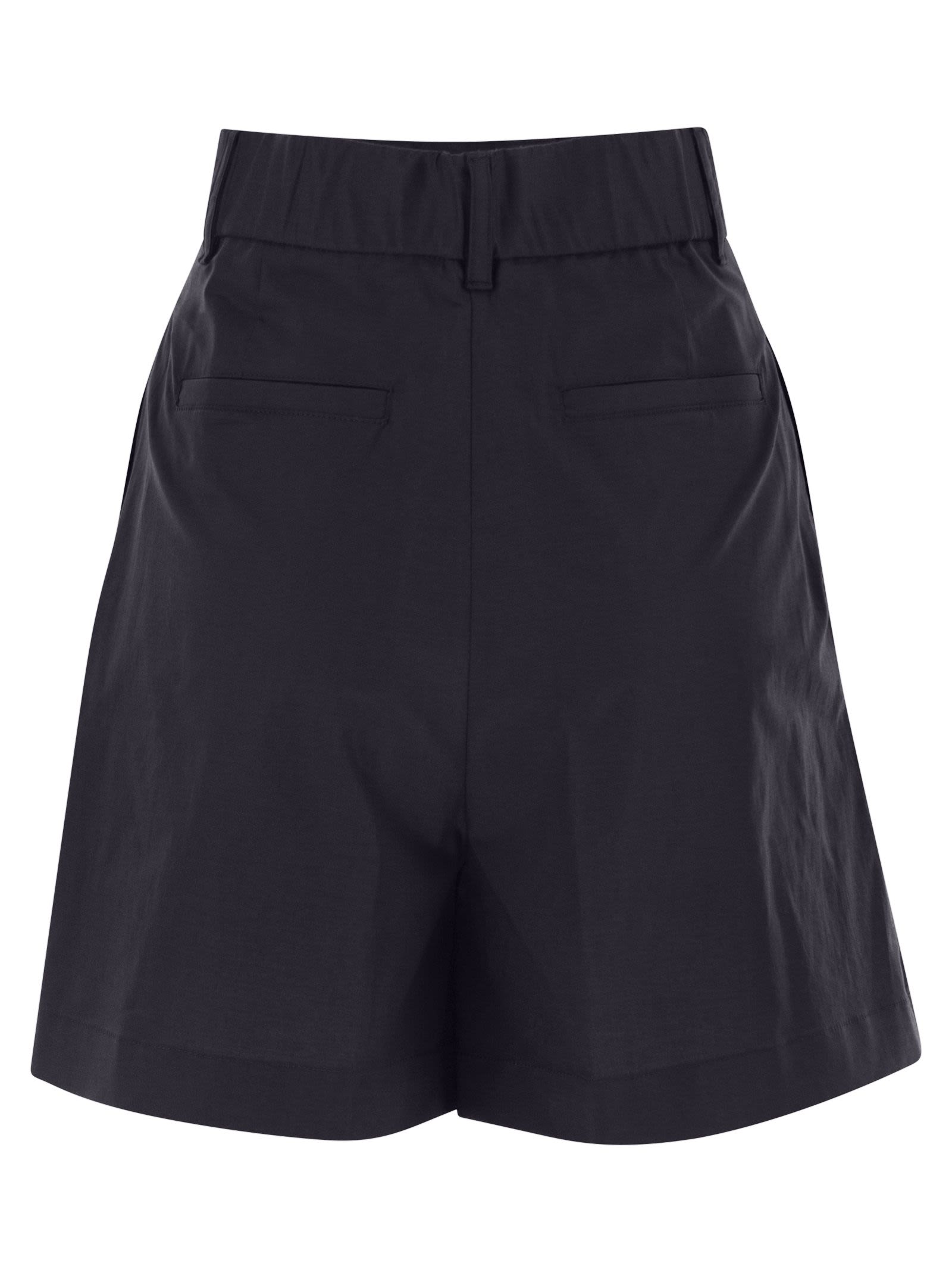 Herno Women Stretch Cotton Bermuda Shorts HERNO
