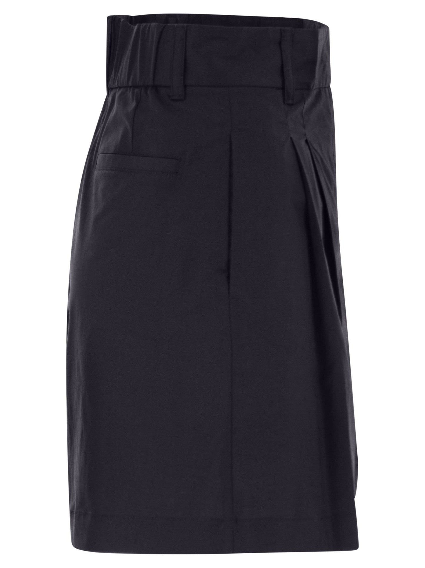 Herno Women Stretch Cotton Bermuda Shorts HERNO