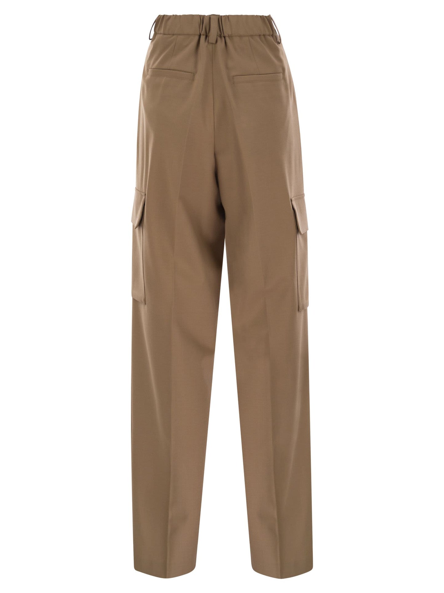 Herno Women Soft Wool Cargo Pants HERNO