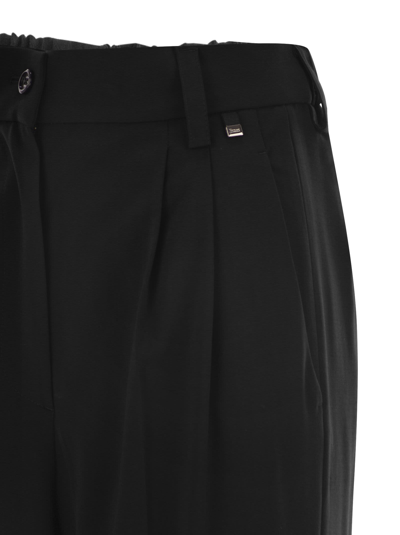 Herno Women Soft Wool Cargo Pants HERNO