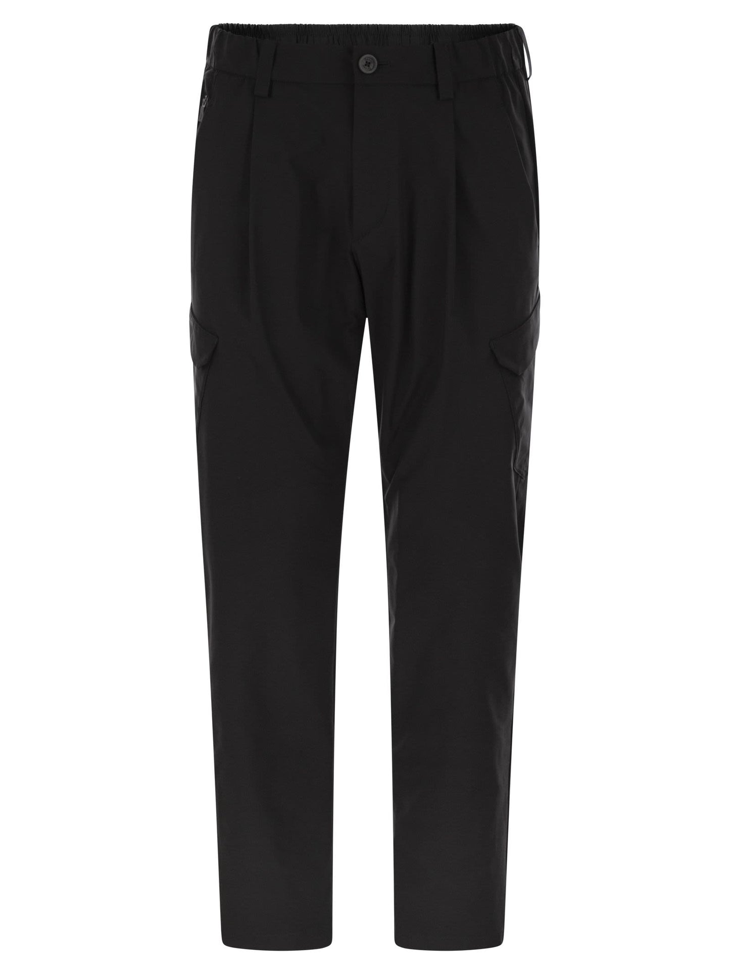 Herno Men Cargo Trousers With Mechanical Stretch Yarn HERNO