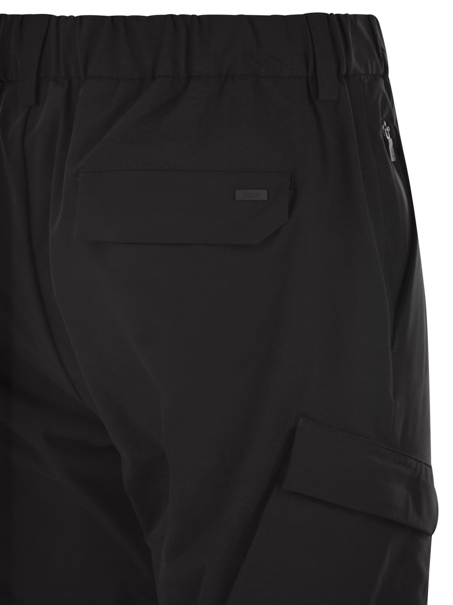 Herno Men Cargo Trousers With Mechanical Stretch Yarn HERNO