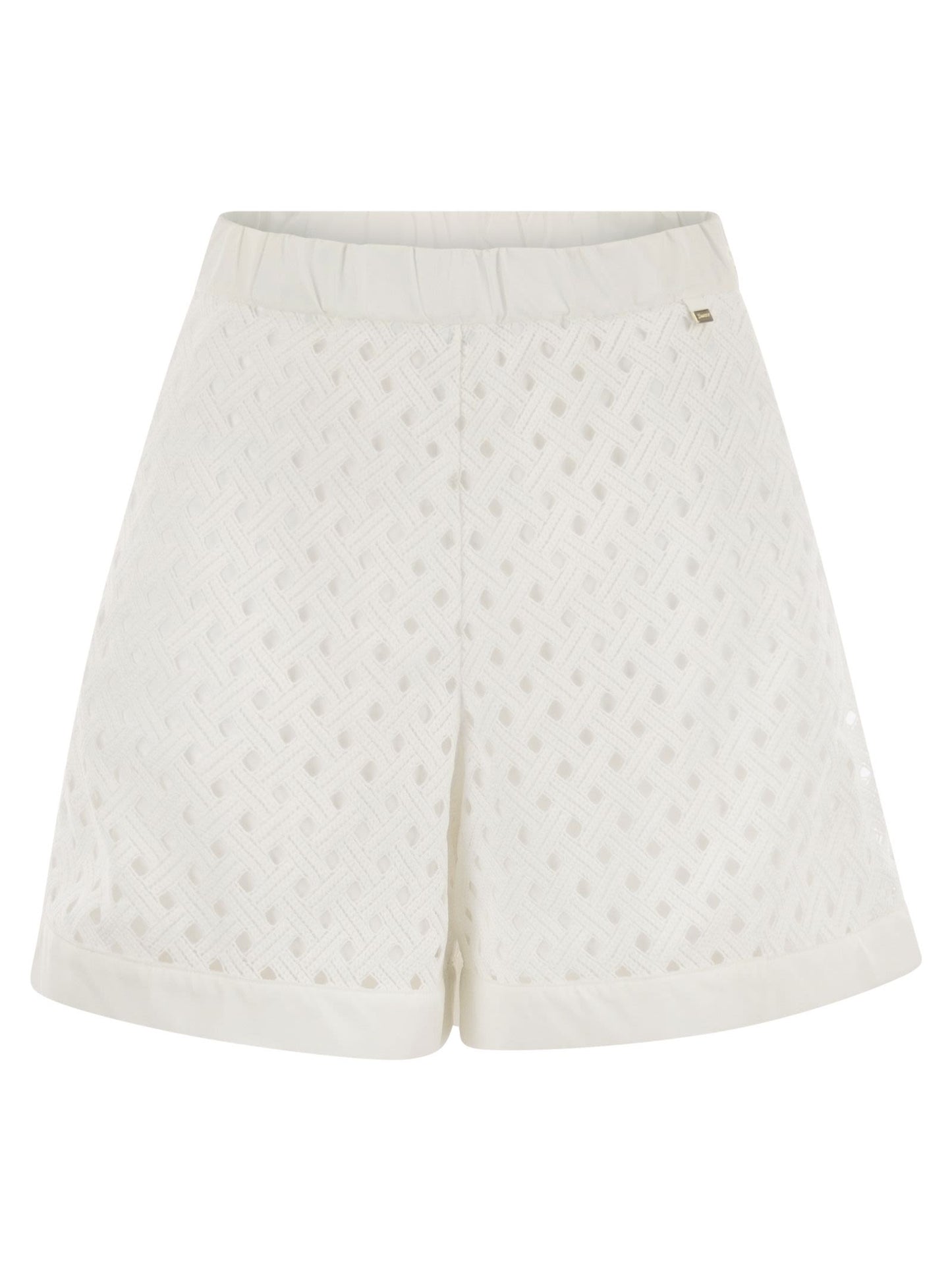 Herno Women Perforated Shorts With Geometric Shapes HERNO