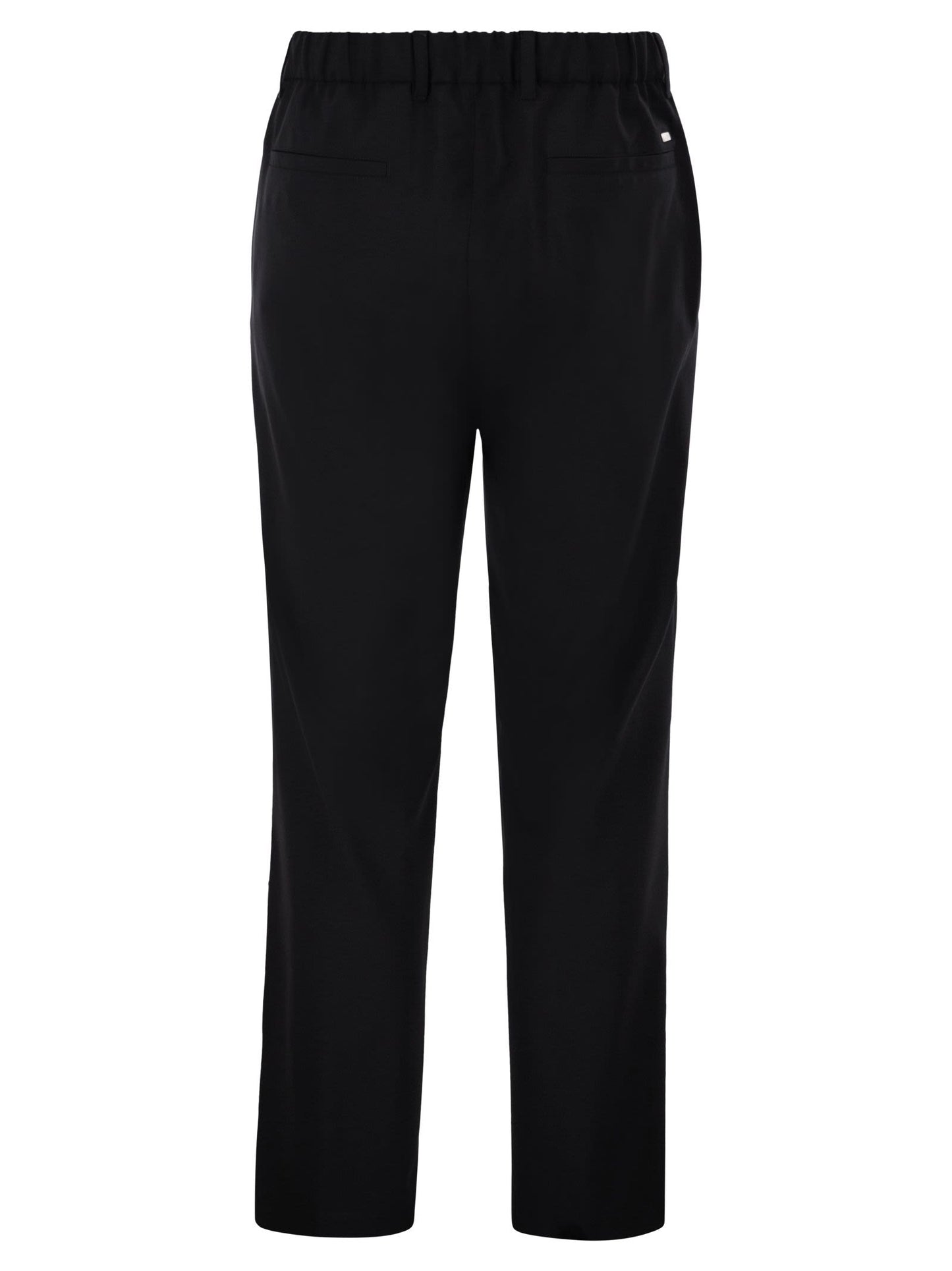 Herno Men Stretch Tailored Trousers In Wool Blend HERNO