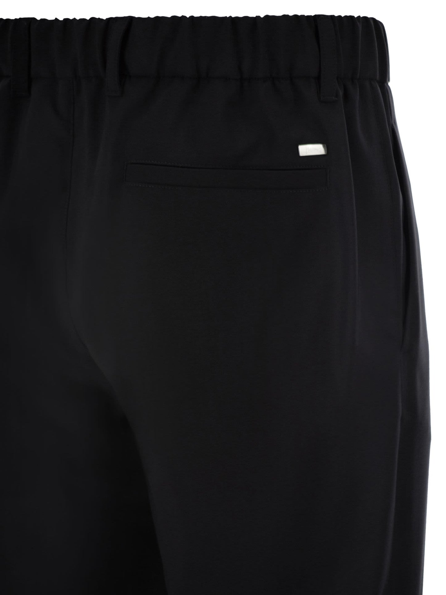 Herno Men Stretch Tailored Trousers In Wool Blend HERNO
