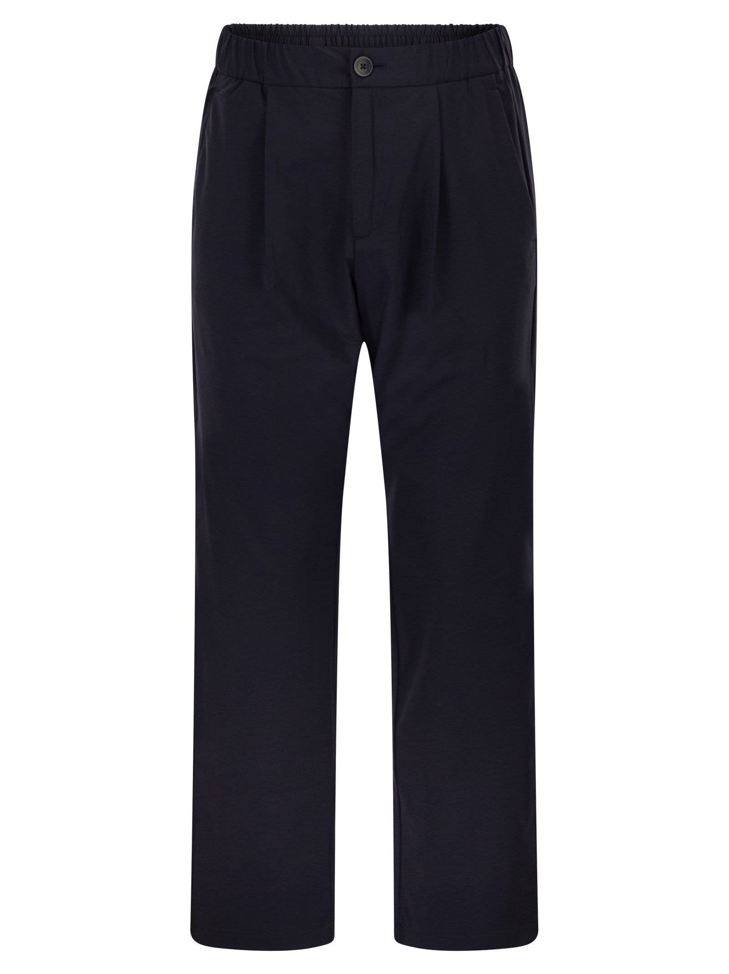 Herno Men Stretch Techno-Nylon Jogger Trousers With Pleats HERNO