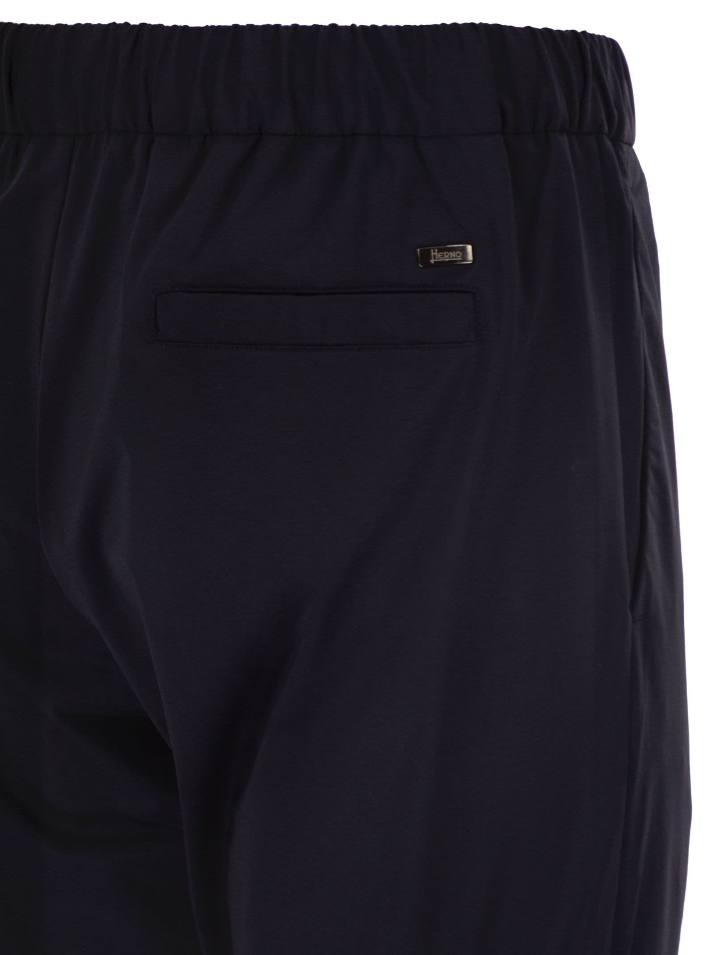 Herno Men Stretch Techno-Nylon Jogger Trousers With Pleats HERNO