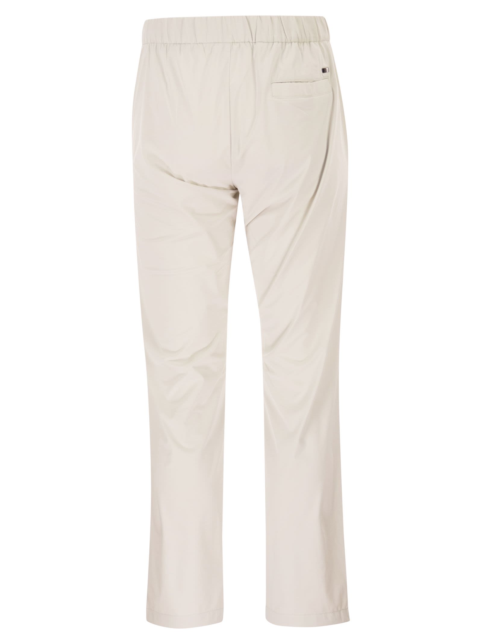 Herno Men Stretch Techno-Nylon Jogger Trousers With Pleats HERNO