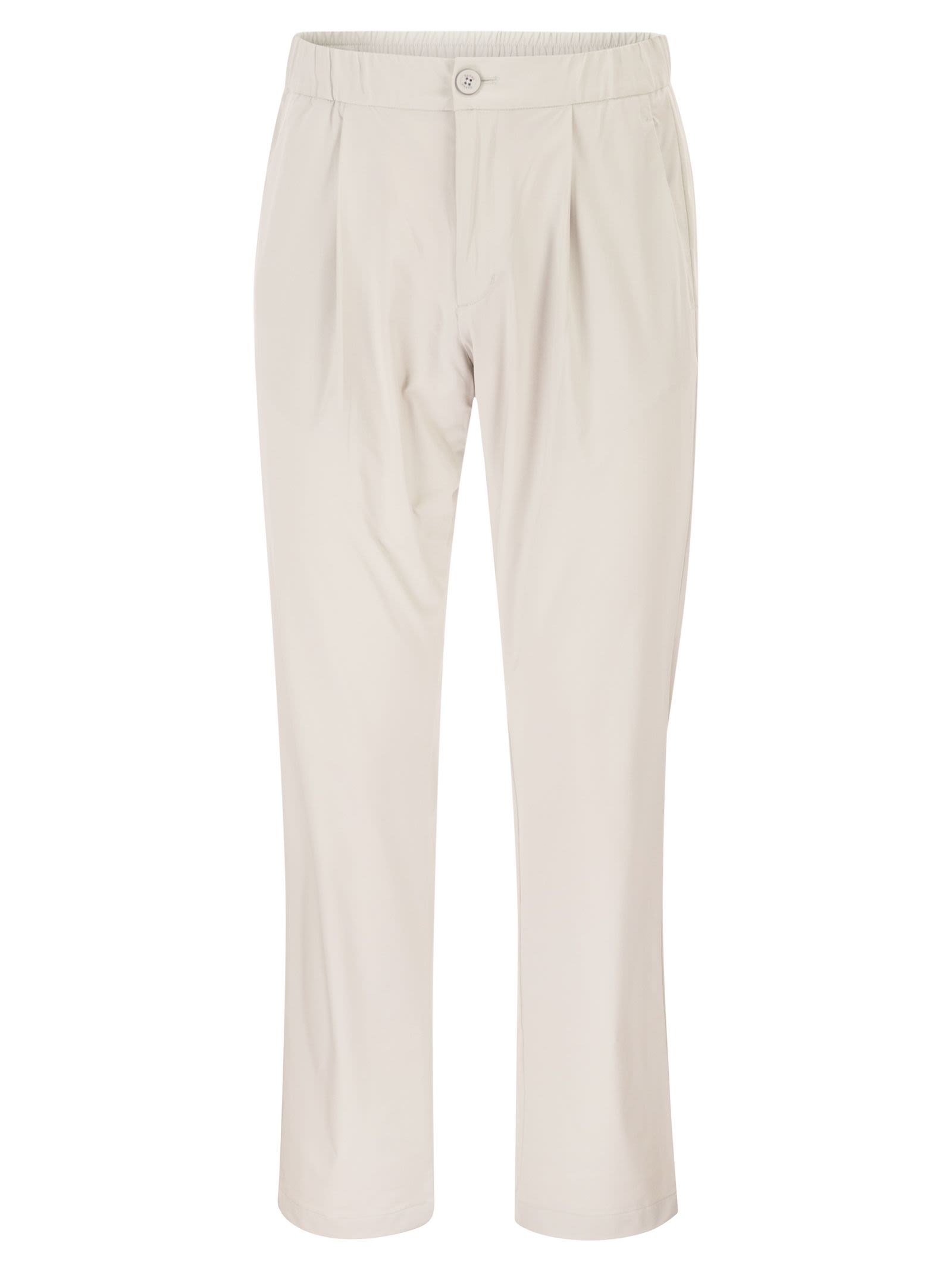 Herno Men Stretch Techno-Nylon Jogger Trousers With Pleats HERNO