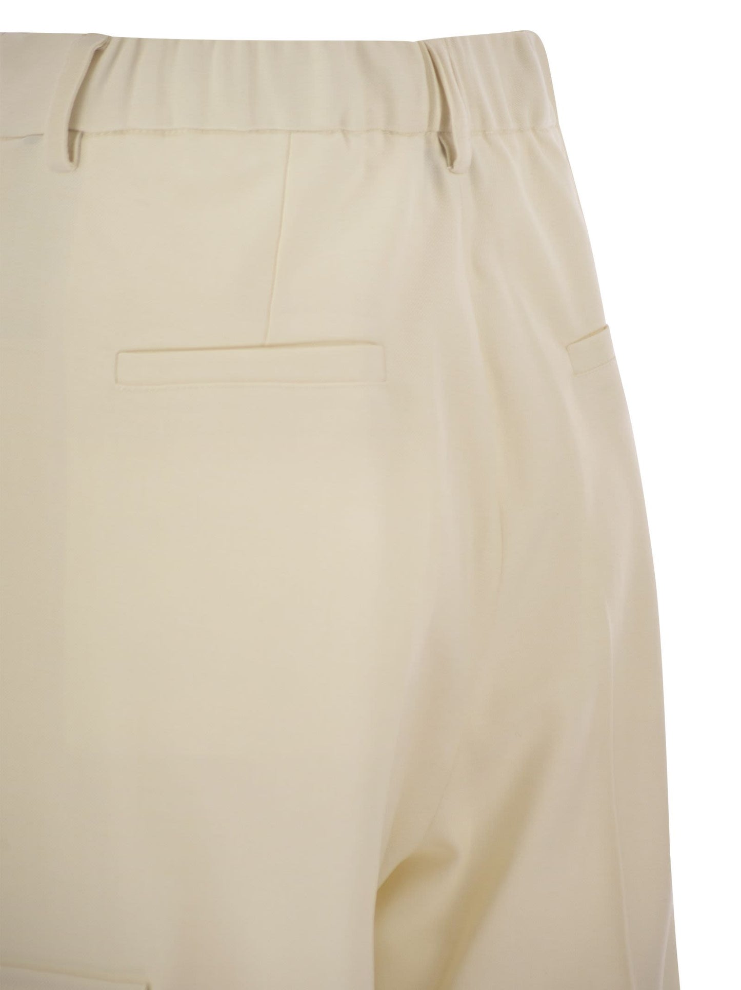 Herno Women Cargo Trousers In Wool And Viscose Blend HERNO