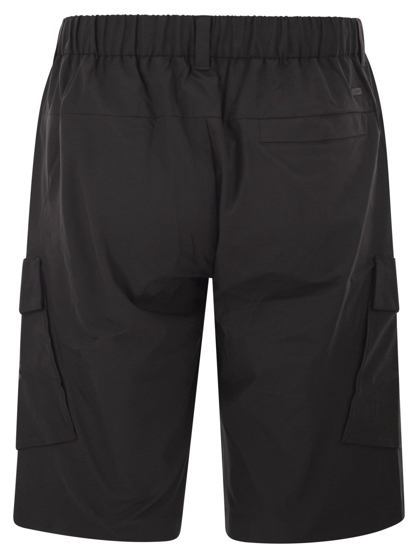 Herno Men Technical Fabric Cargo Bermuda Shorts HERNO