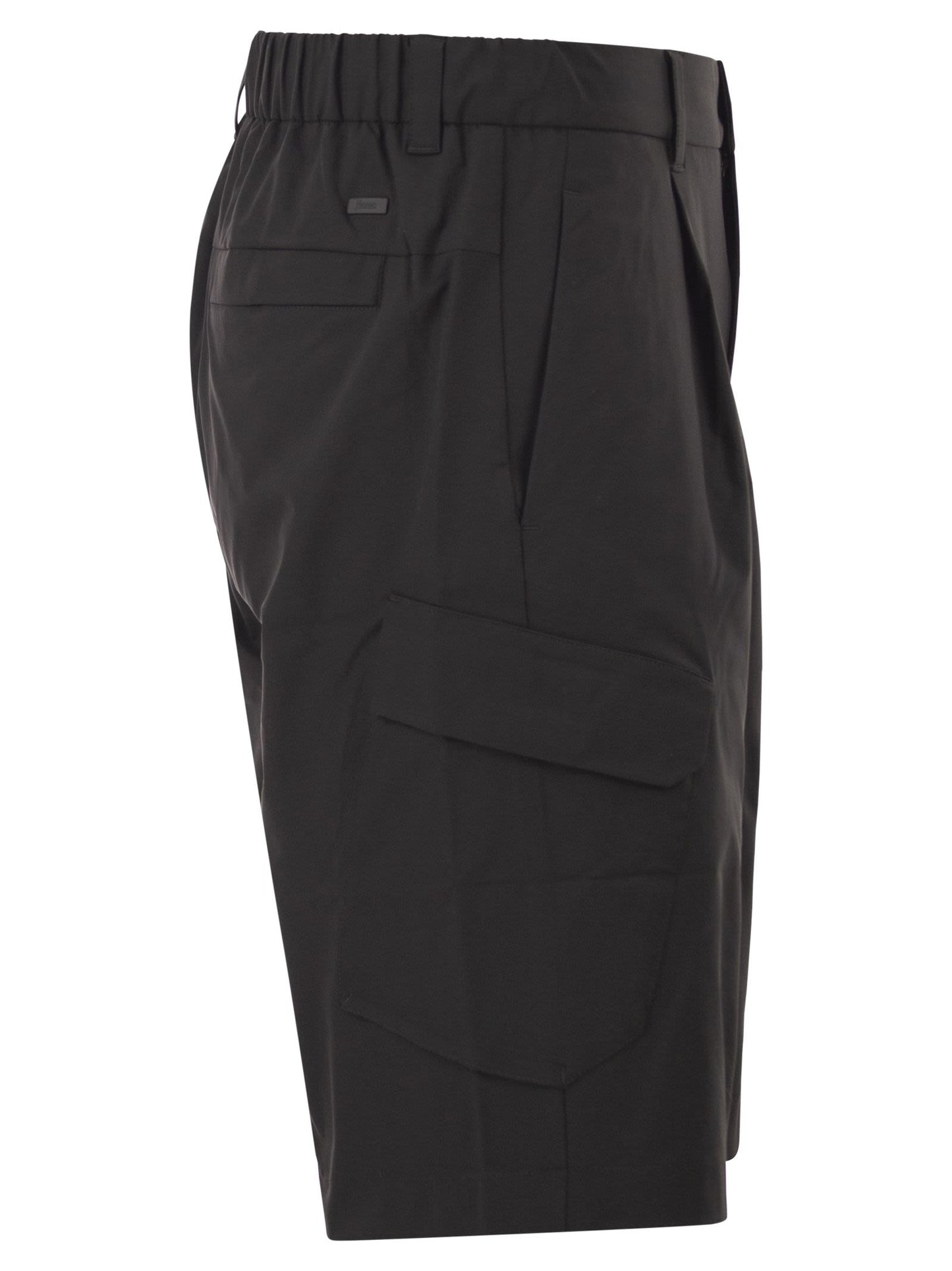 Herno Men Technical Fabric Cargo Bermuda Shorts HERNO