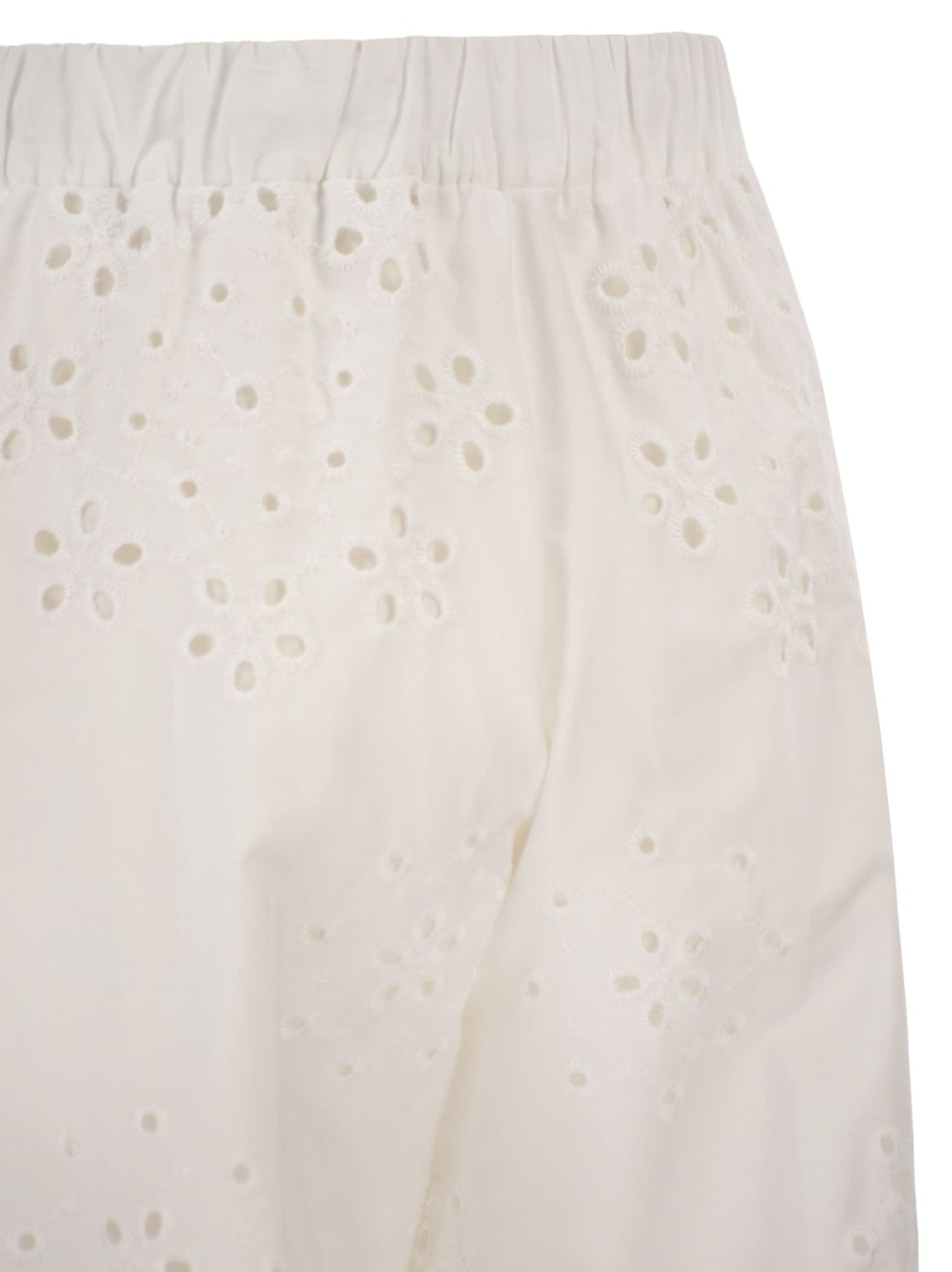 Herno Women Trousers With Broderie Anglaise Detailing HERNO