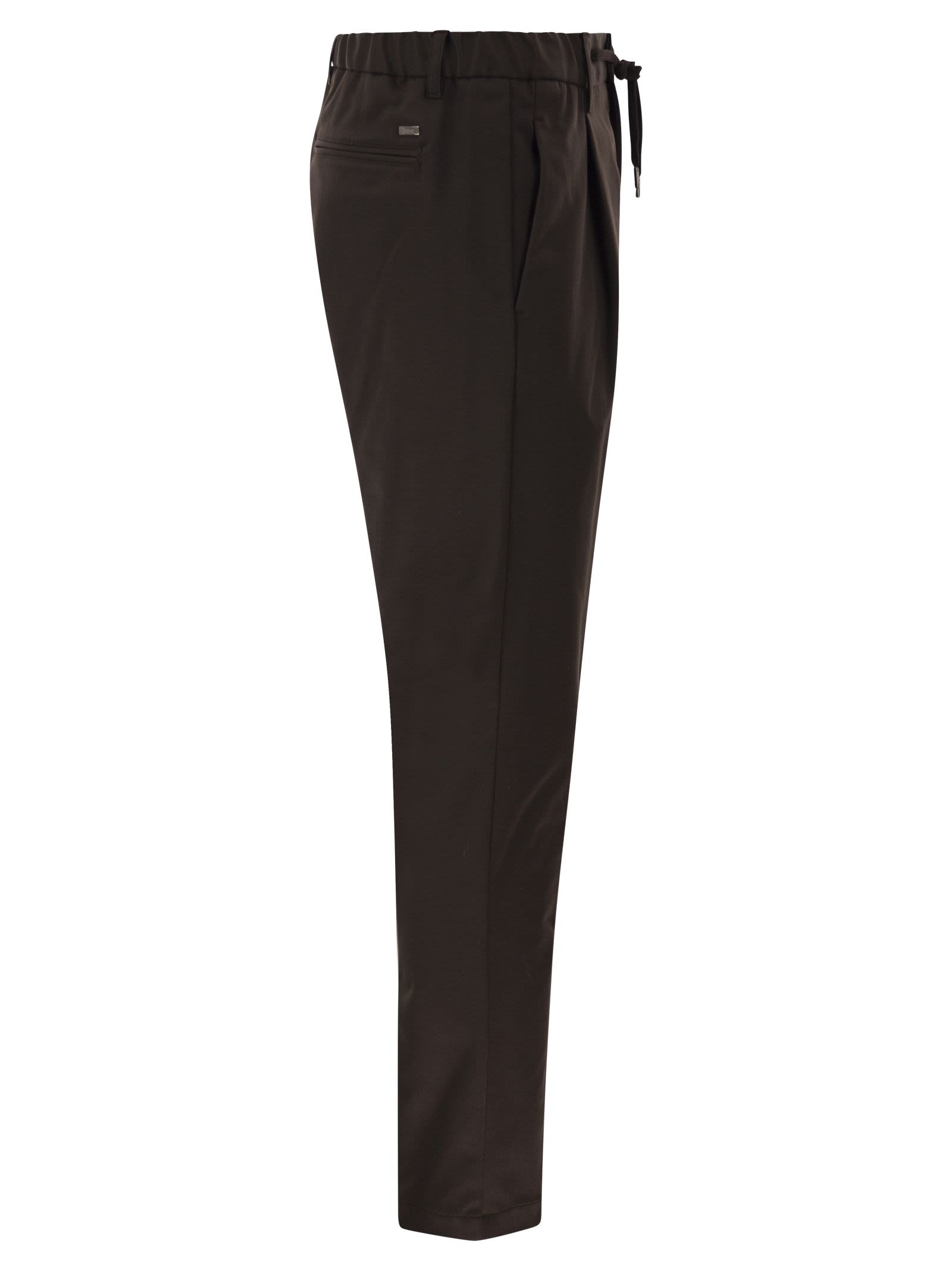 Herno Men Technical Fabric Drawstring Trousers HERNO