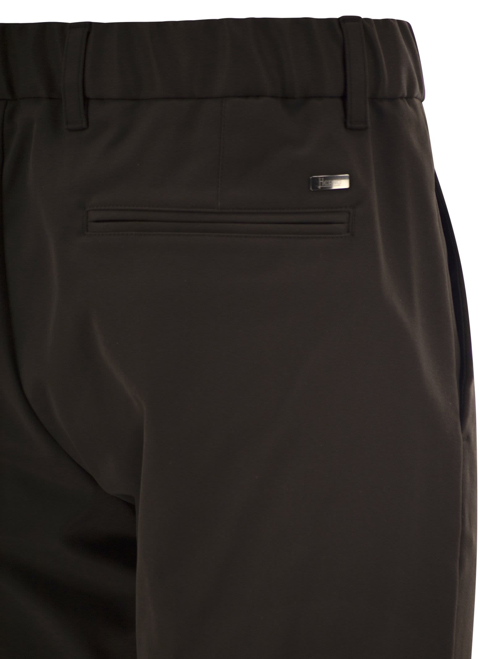 Herno Men Technical Fabric Drawstring Trousers HERNO