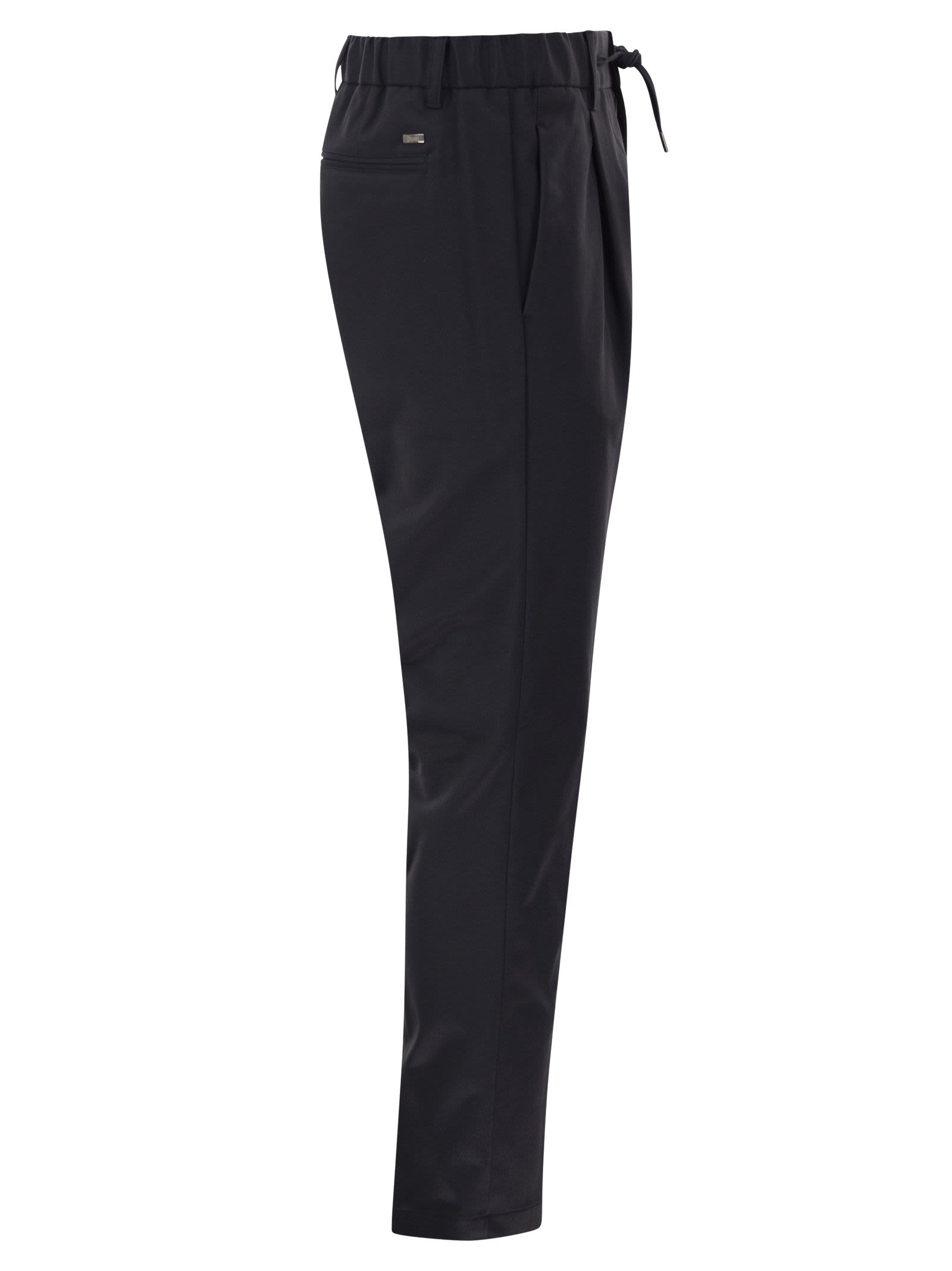 Herno Men Technical Fabric Drawstring Trousers HERNO