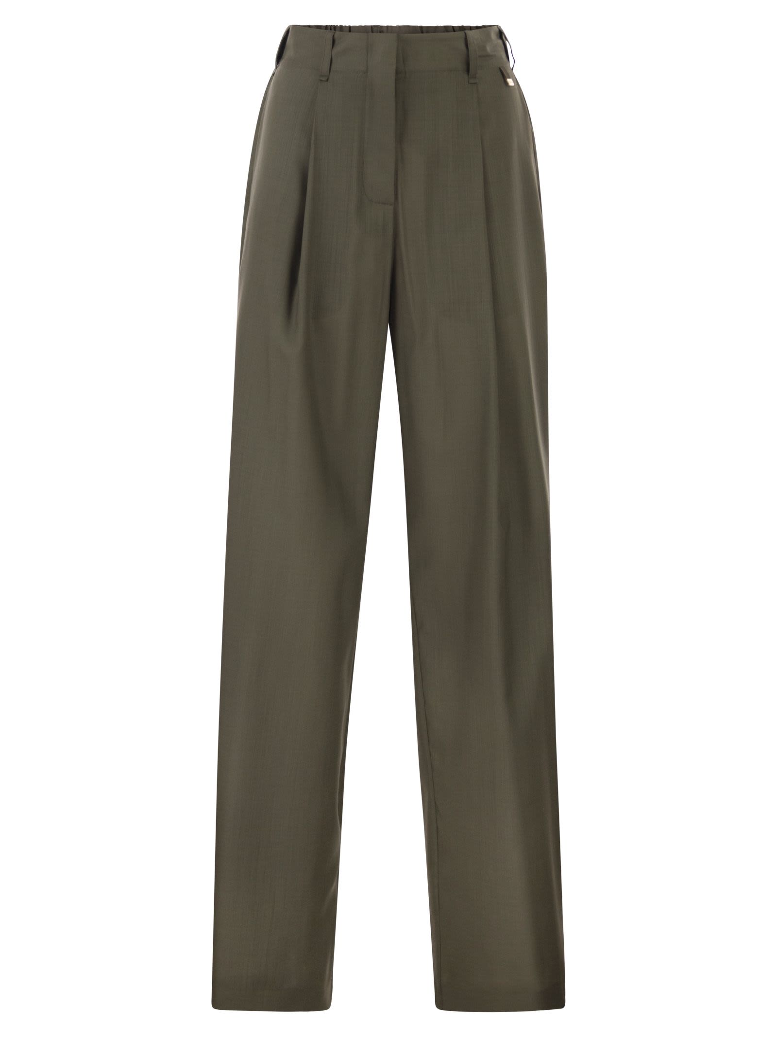 Herno Women Trousers In Tropical Wool HERNO