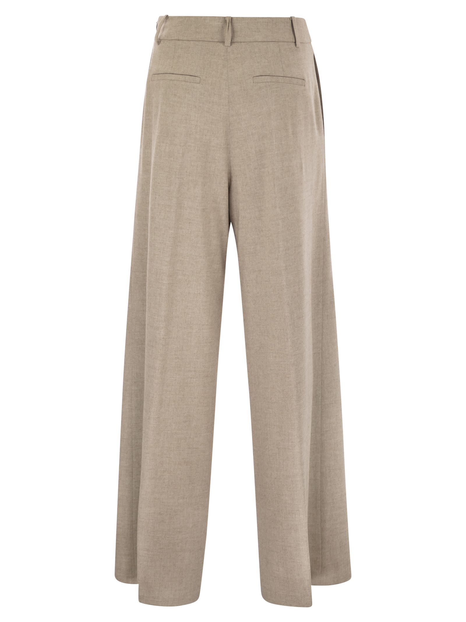 Herno Women Resort Trousers In Melange Fabric HERNO