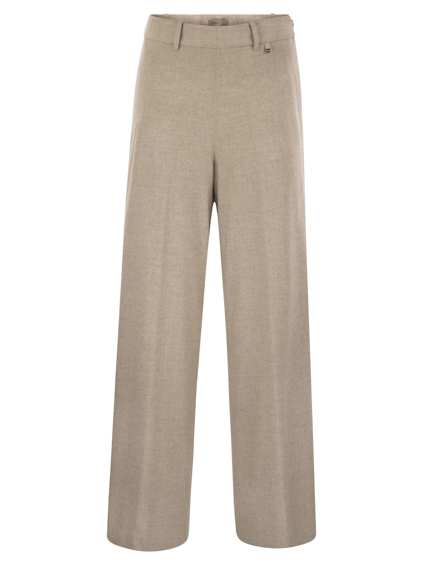 Herno Women Resort Trousers In Melange Fabric HERNO