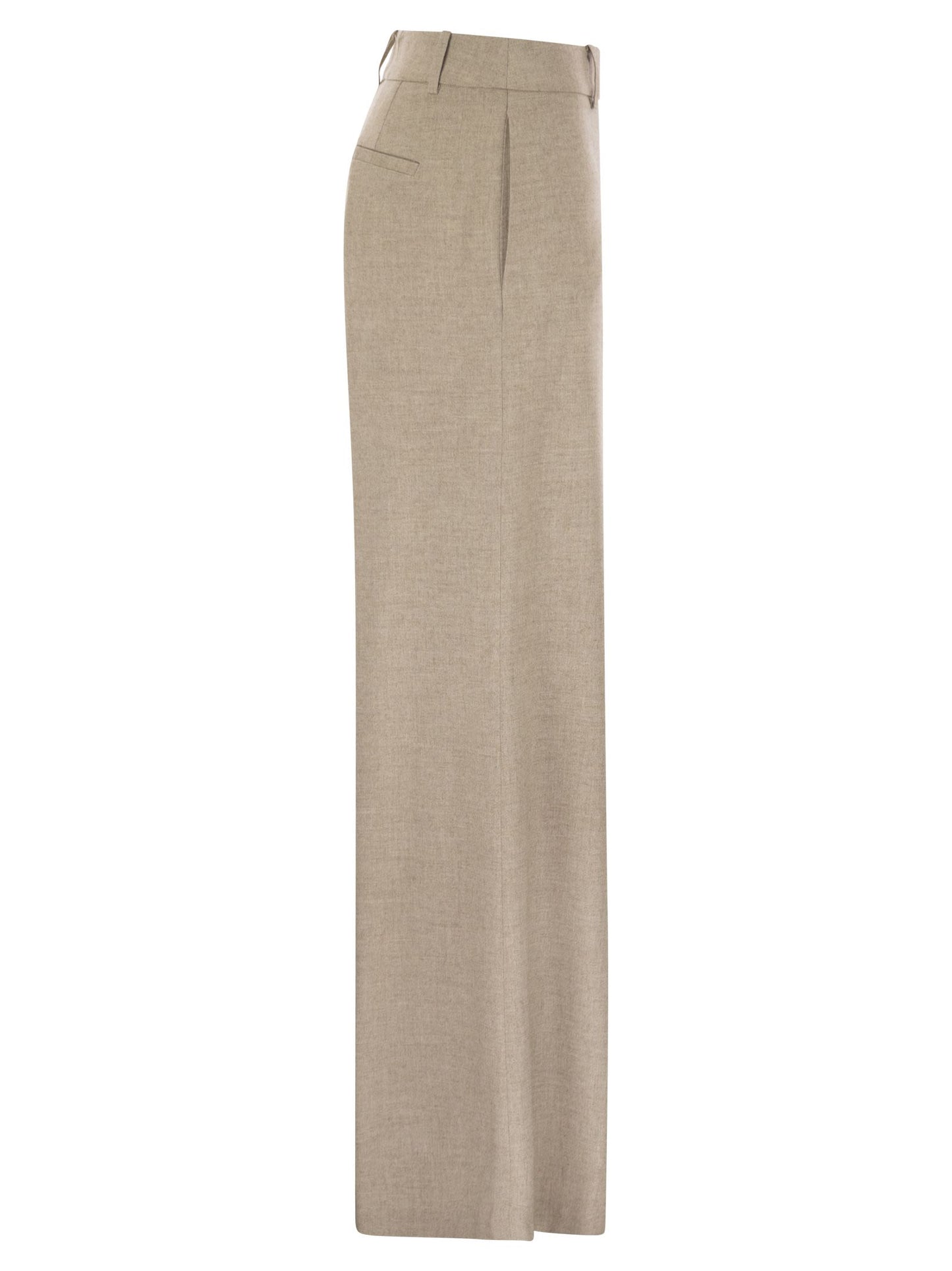 Herno Women Resort Trousers In Melange Fabric HERNO
