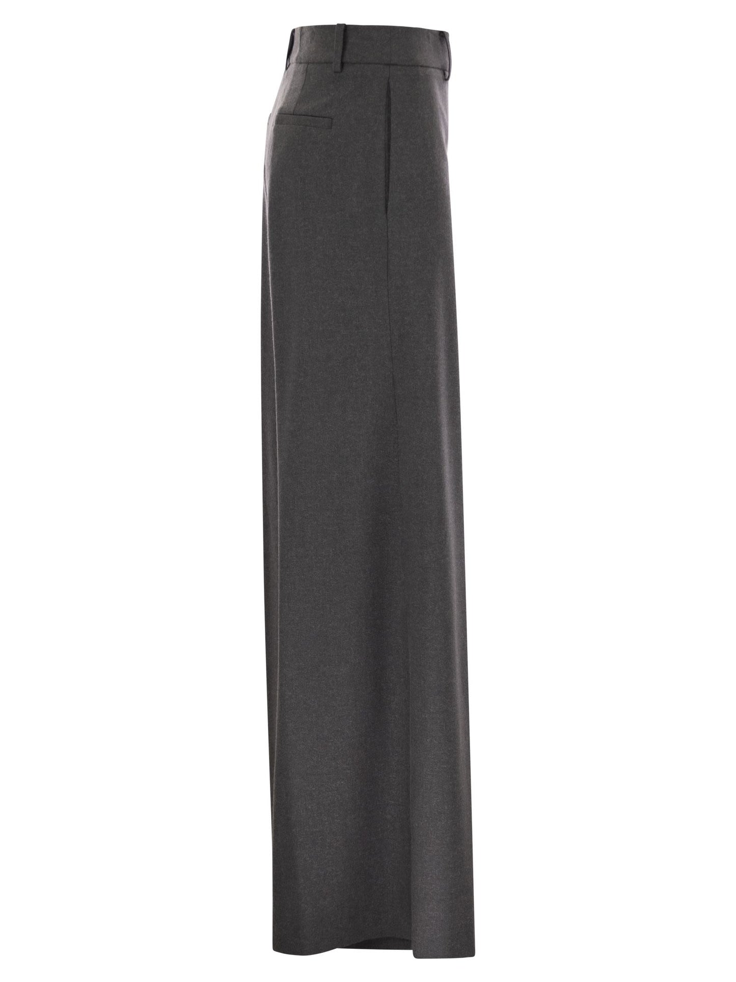 Herno Women Resort Trousers In Melange Fabric HERNO