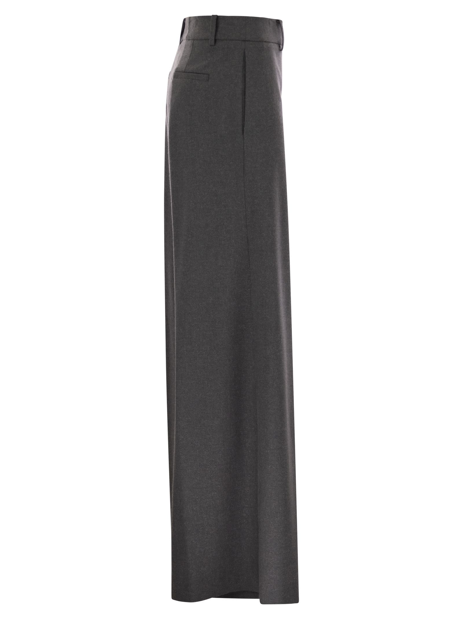 Herno Women Resort Trousers In Melange Fabric HERNO