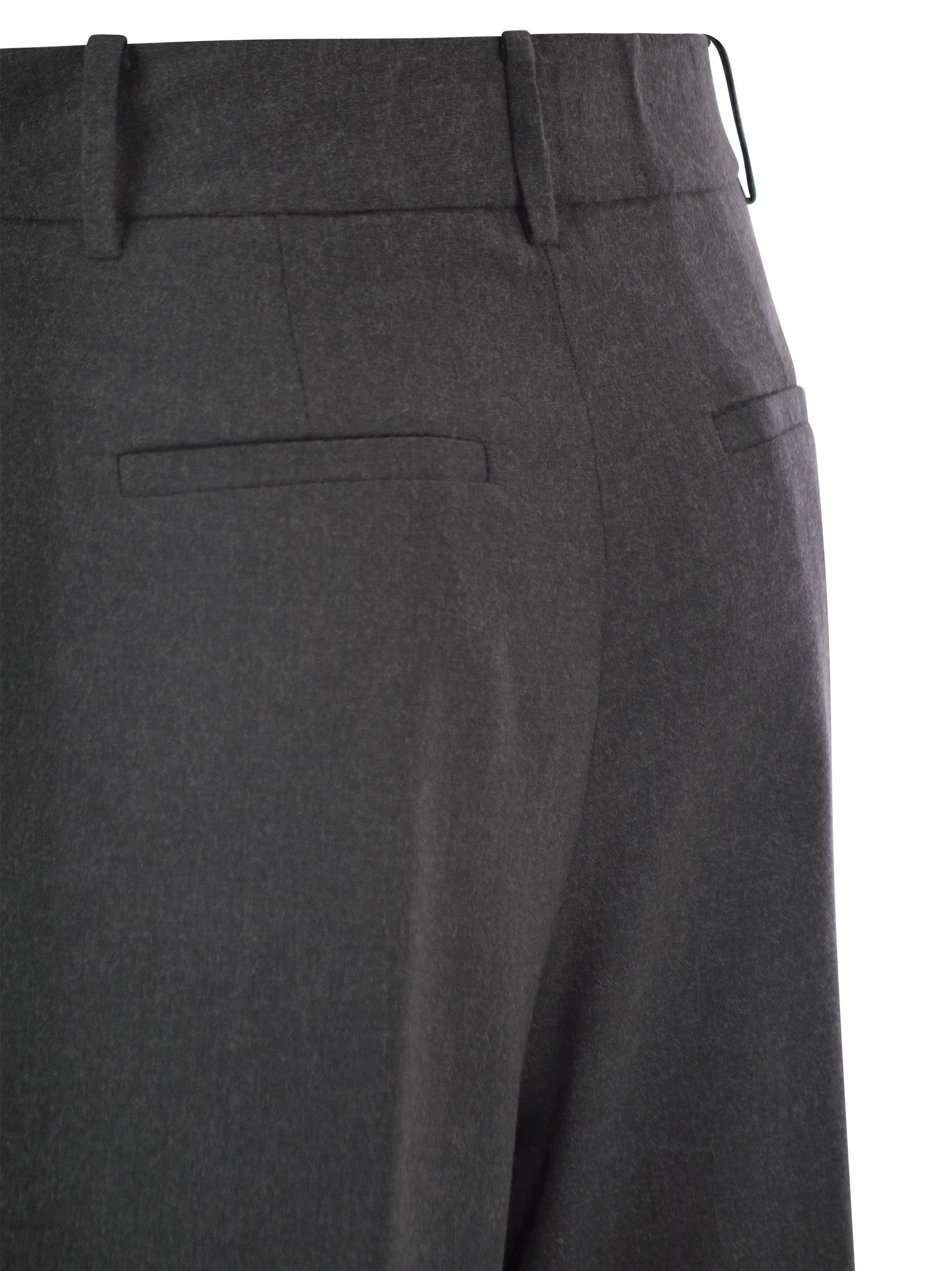 Herno Women Resort Trousers In Melange Fabric HERNO