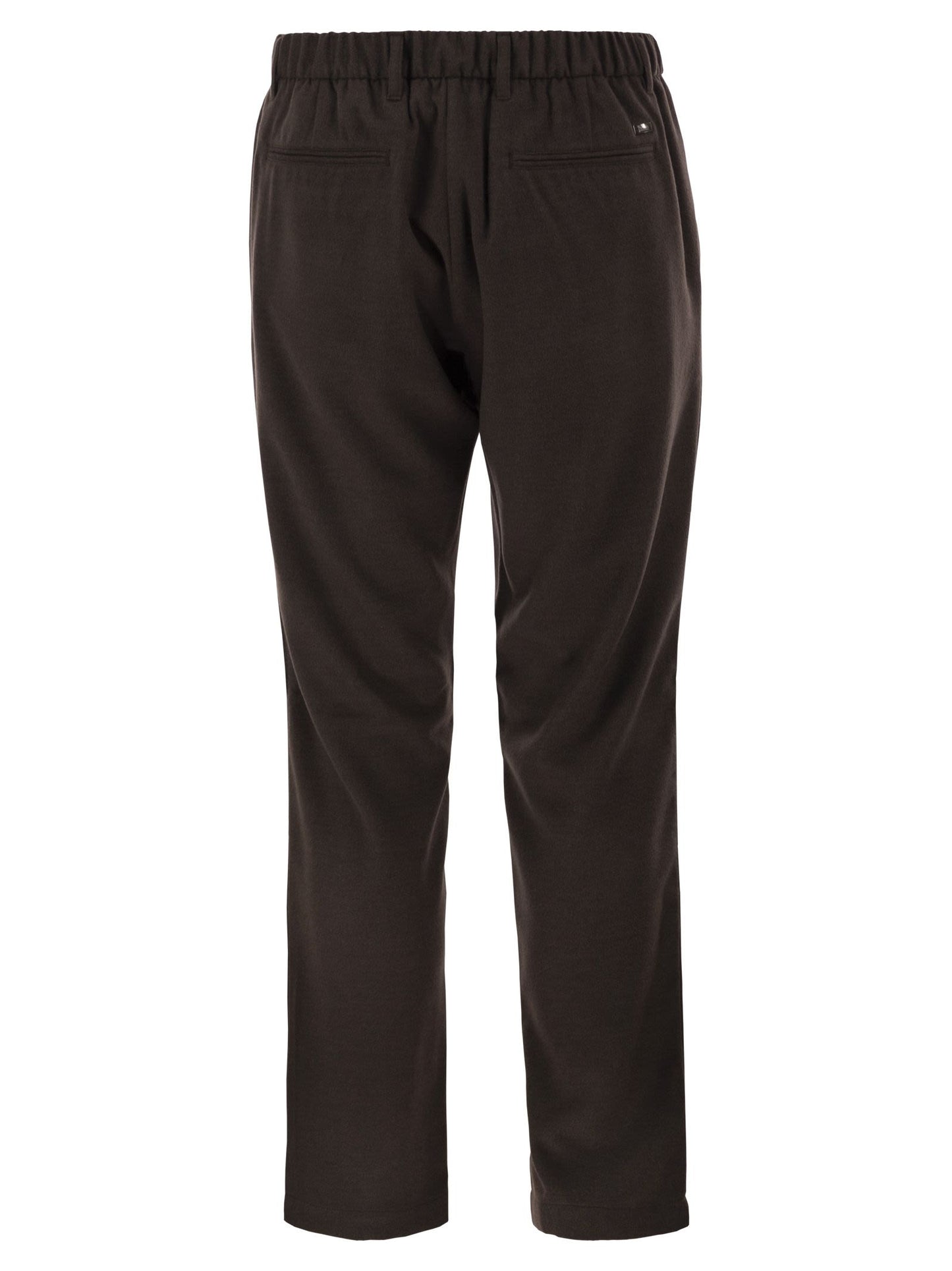 Herno Men Wool And Modal-Blend Trousers With Elasticated Waist HERNO
