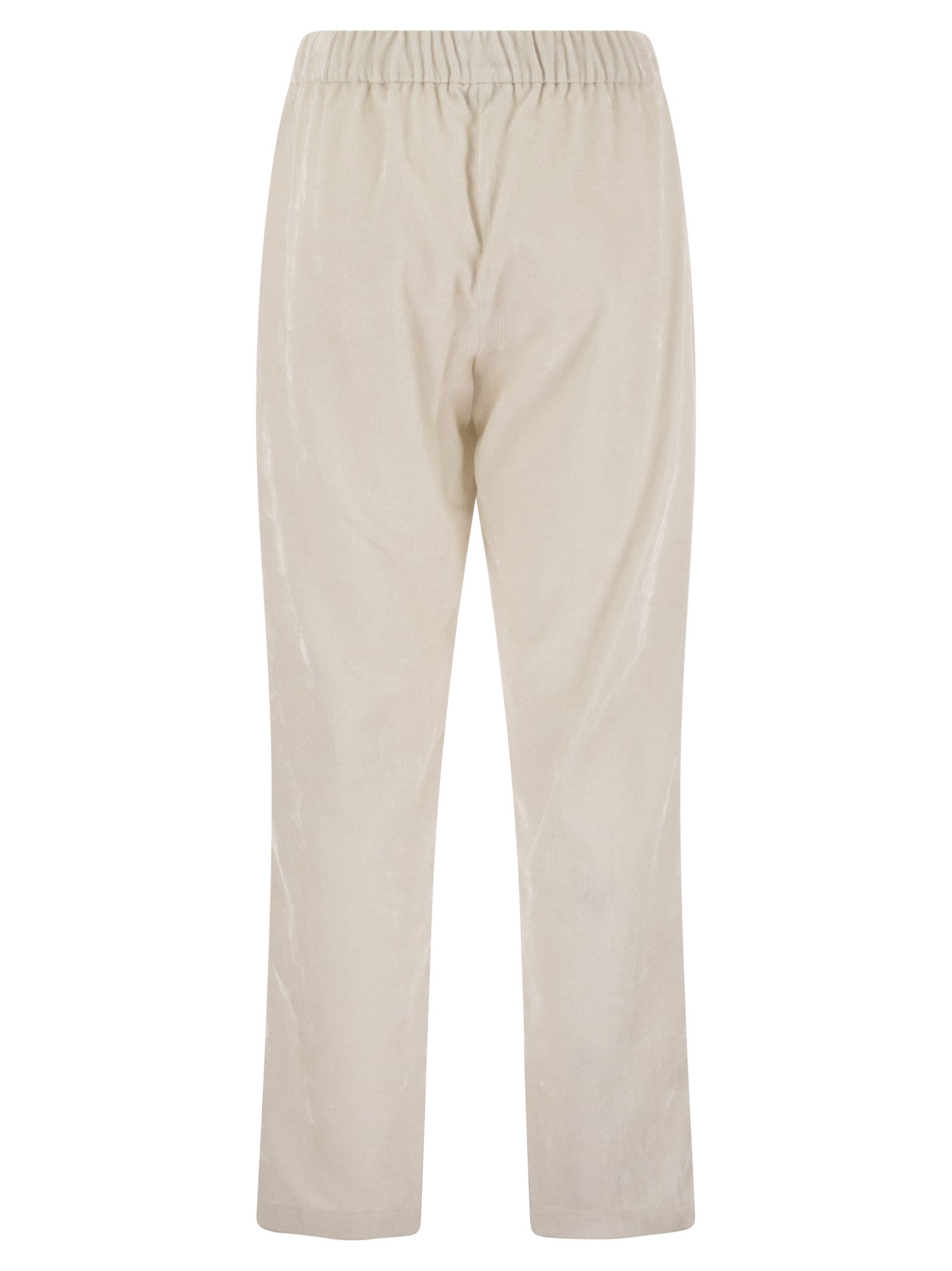 Herno Women Bright Corduroy Resort Trousers HERNO