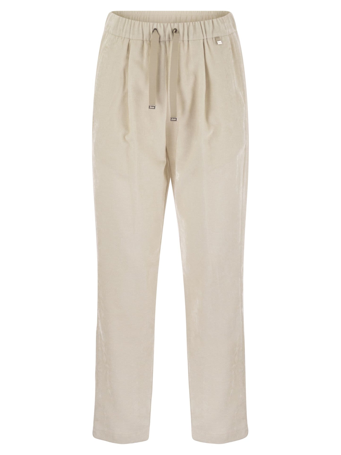Herno Women Bright Corduroy Resort Trousers HERNO