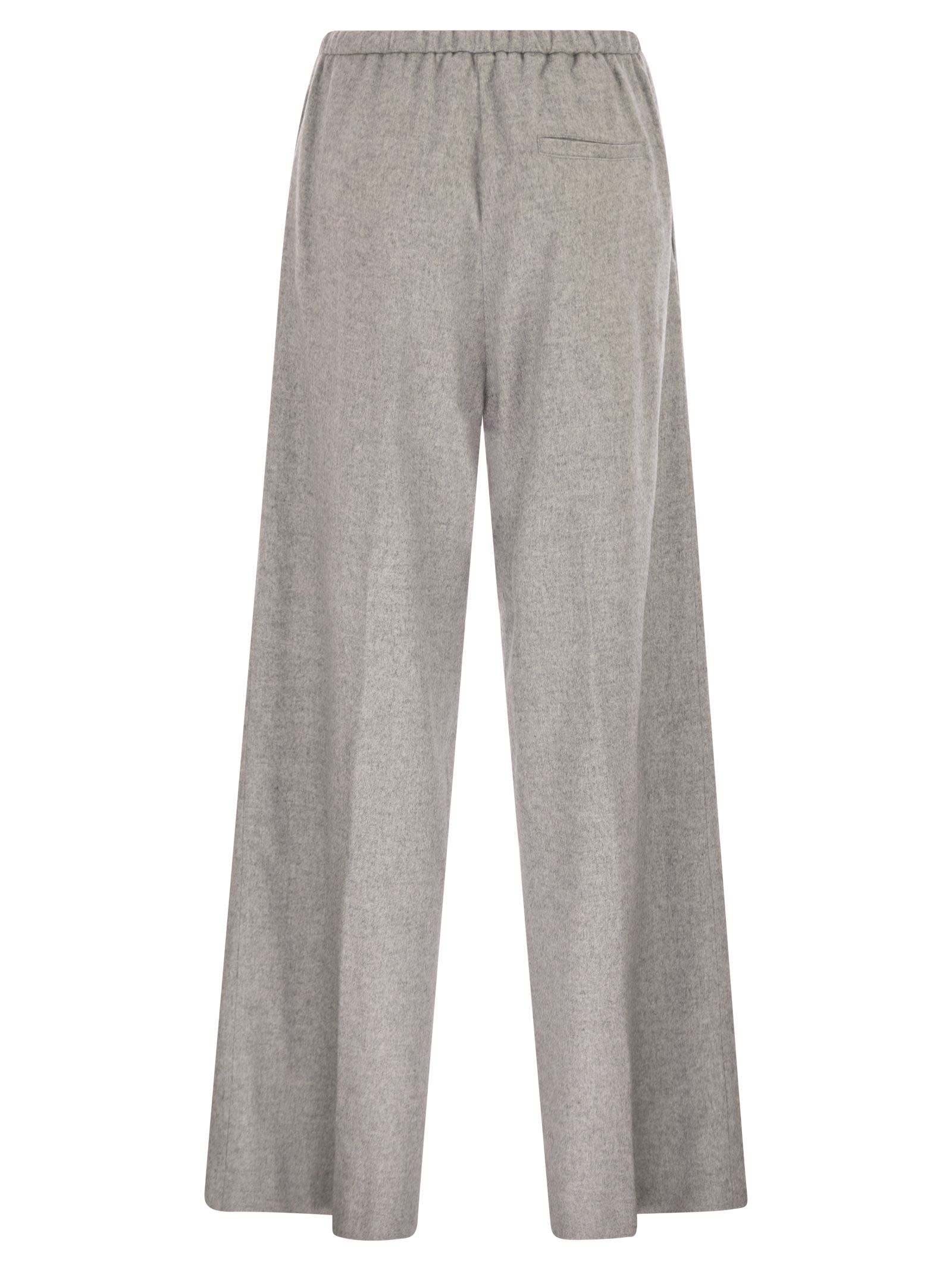 Herno Women Resort Trousers In Cashmere And Silk HERNO